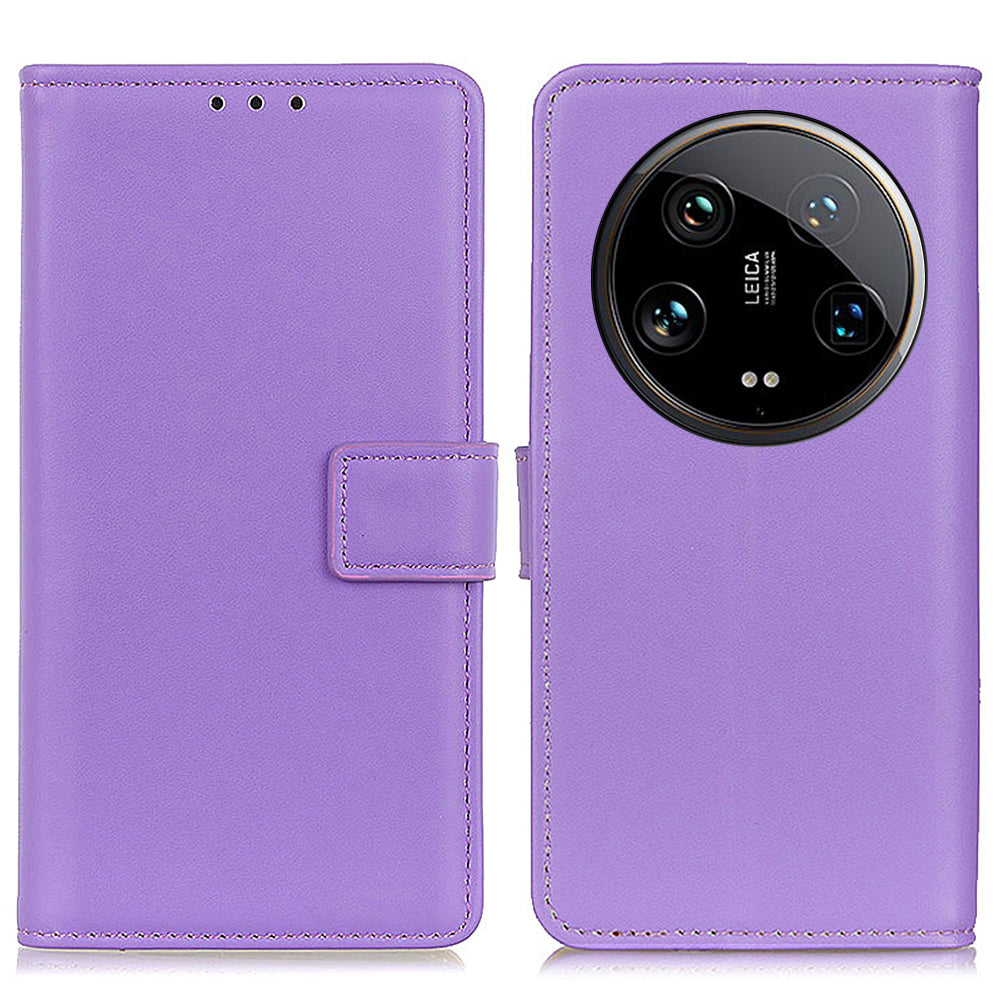 For Xiaomi 14 Ultra Case PU Leather+TPU Shock-Absorbent Phone Cover with Magnetic Closure