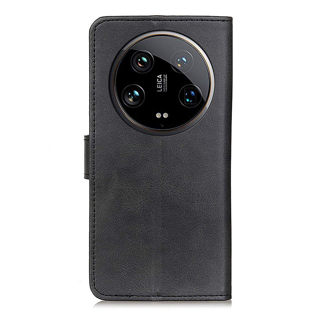 For Xiaomi 14 Ultra PU Leather Case Shockproof Cowhide Texture Card Holder Phone Cover