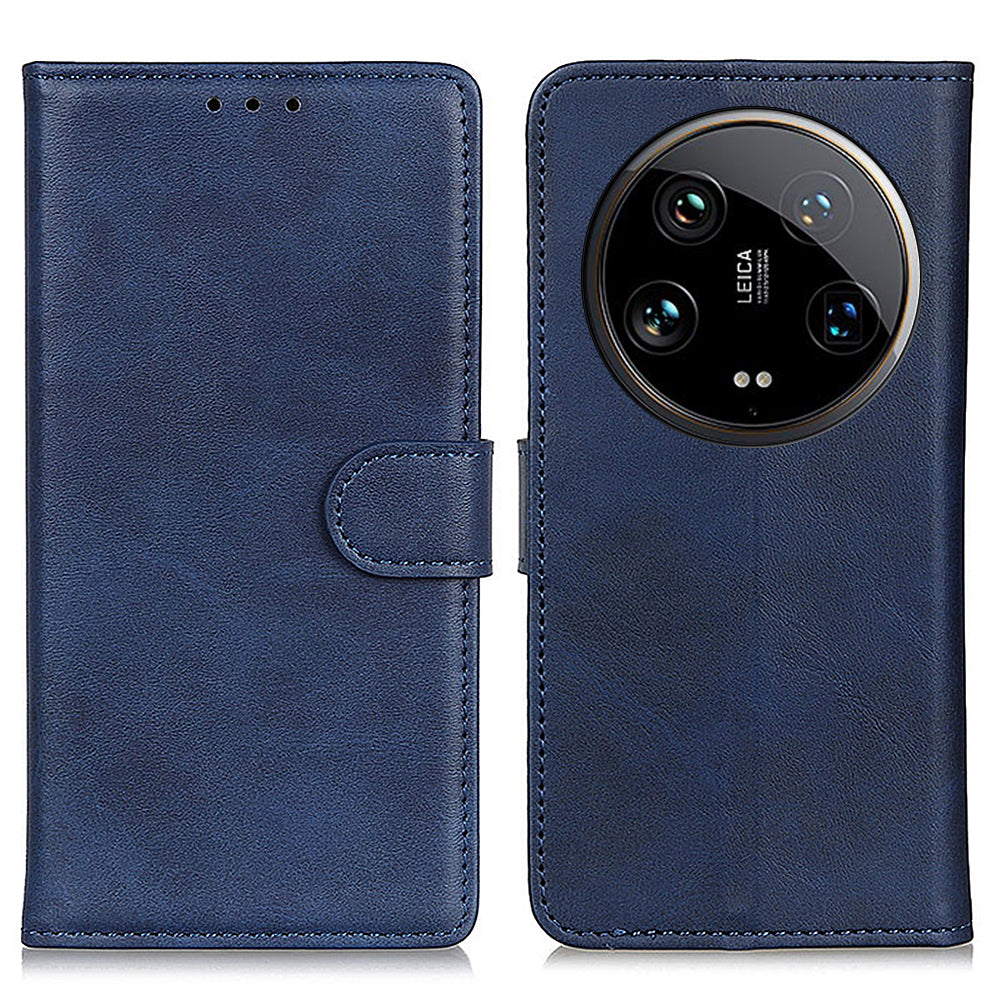 For Xiaomi 14 Ultra PU Leather Case Shockproof Cowhide Texture Card Holder Phone Cover
