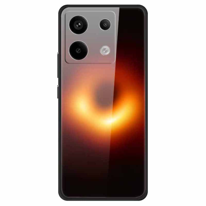 For Xiaomi Redmi Note 13 Pro 5G / Poco X6 5G Pattern Printing Case PC+Tempered Glass+TPU Phone Cover