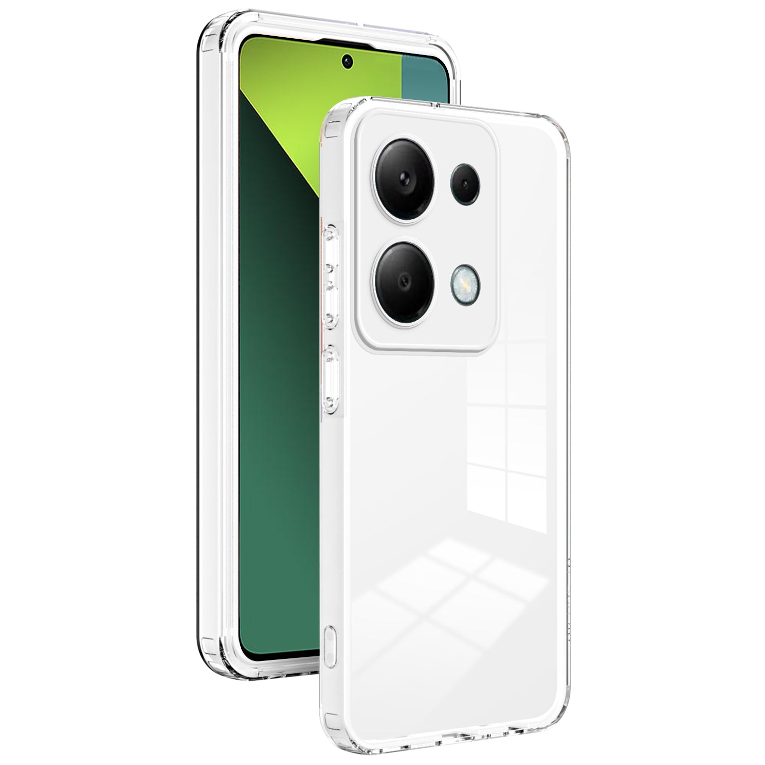 For Xiaomi Redmi Note 13 Pro 4G / Poco M6 Pro 4G Case Clear TPU+PC Shockproof Phone Shell