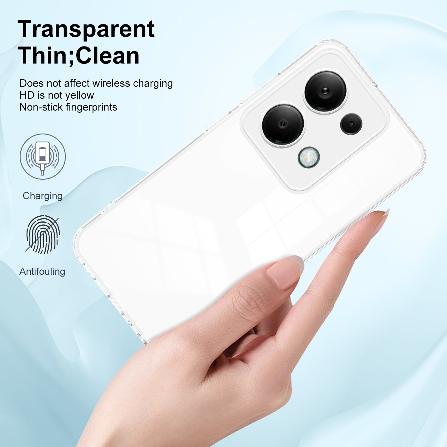 For Xiaomi Redmi Note 13 Pro 4G / Poco M6 Pro 4G Case Clear TPU+PC Shockproof Phone Shell