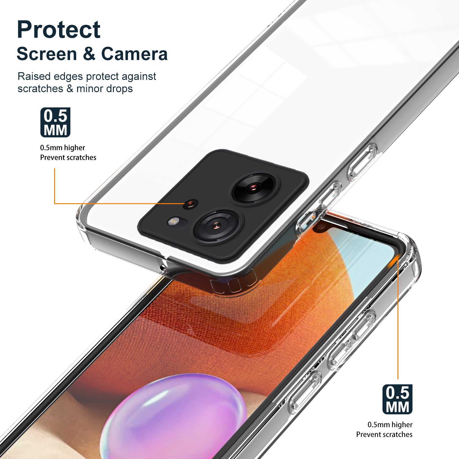 For Xiaomi 13T / 13T Pro Clear Case TPU+PC Protective Phone Case