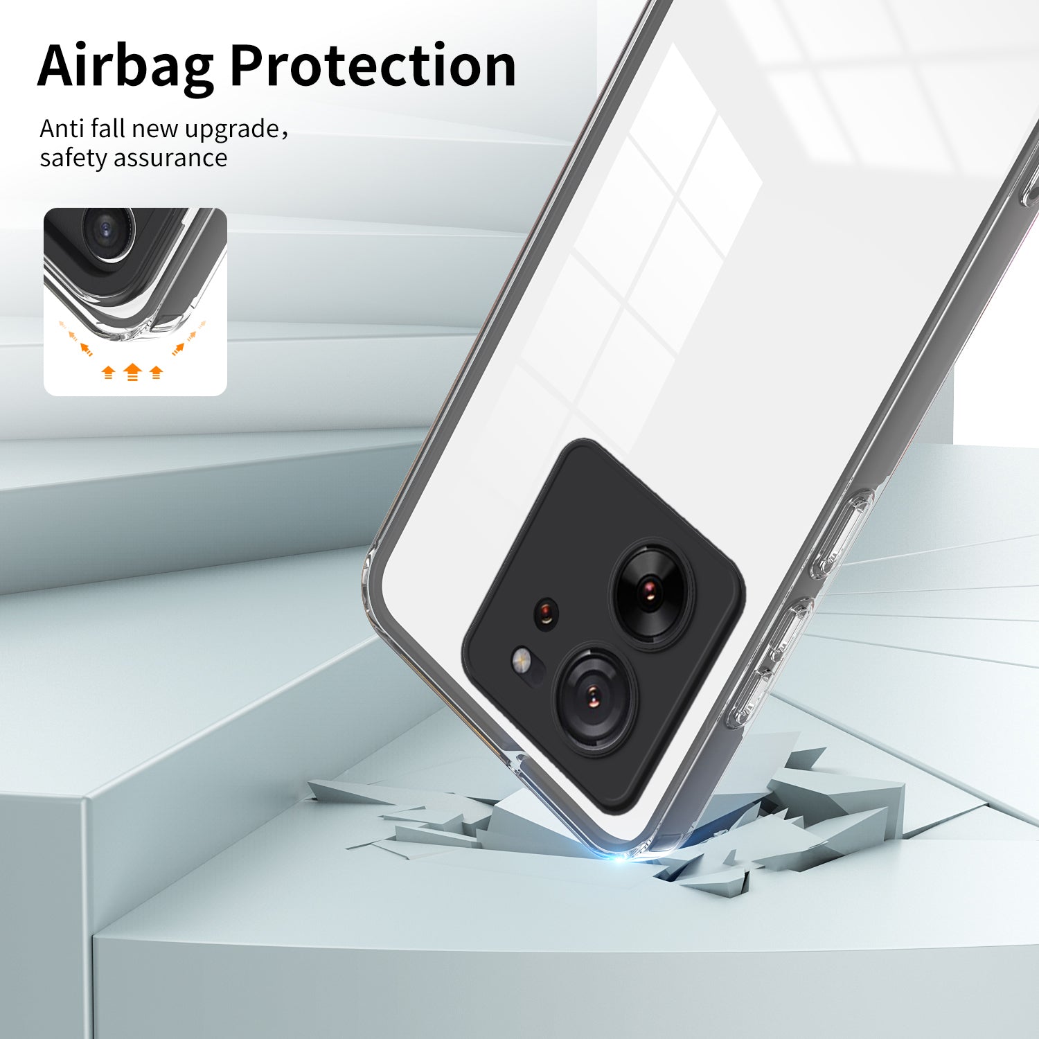 For Xiaomi 13T / 13T Pro Clear Case TPU+PC Protective Phone Case