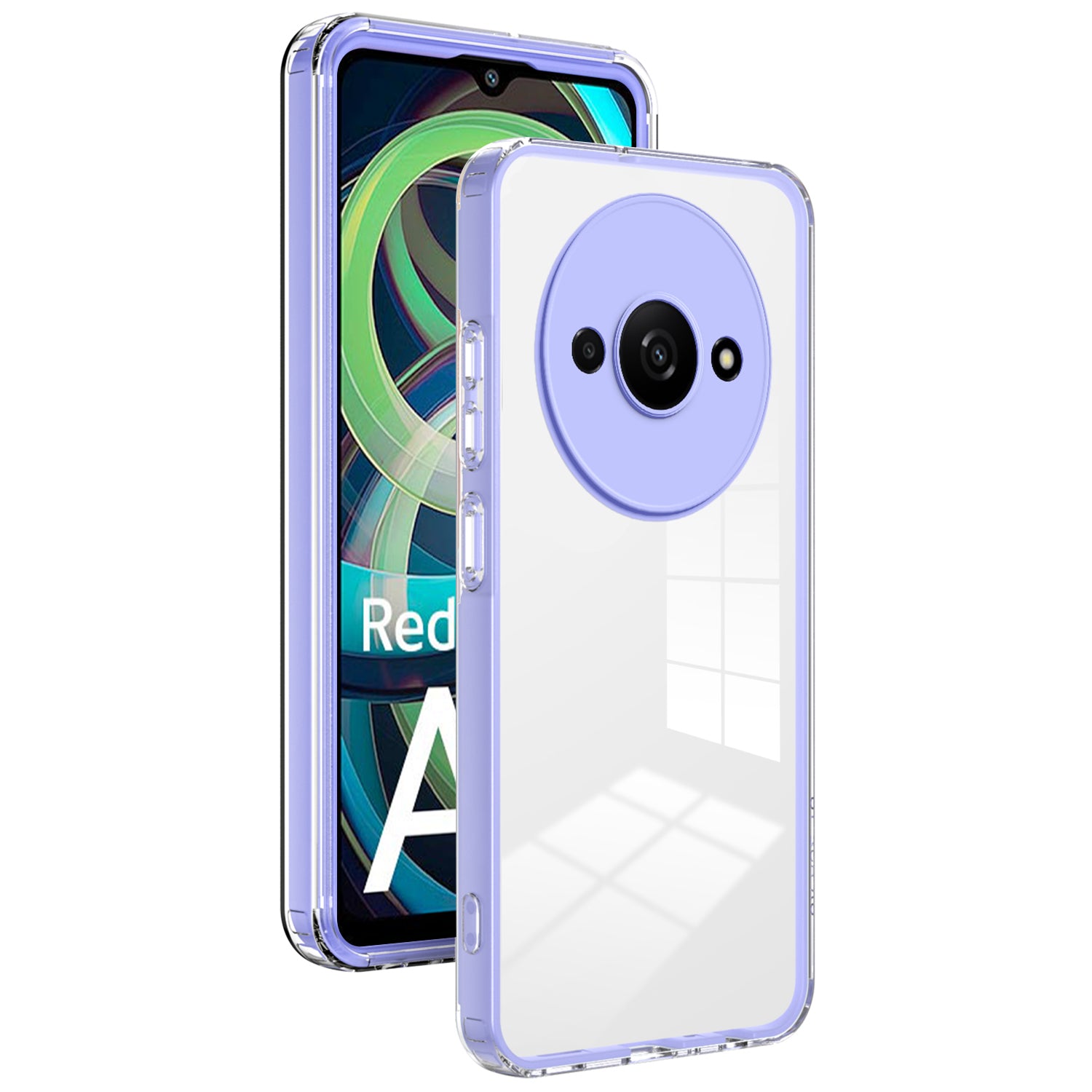 For Xiaomi Redmi A3 / Poco C61 4G Case TPU+PC Shockproof Clear Phone Shell