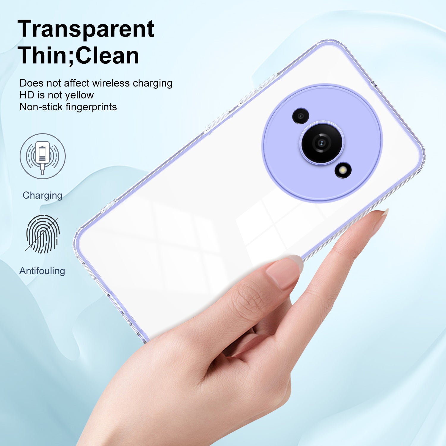 For Xiaomi Redmi A3 / Poco C61 4G Case TPU+PC Shockproof Clear Phone Shell
