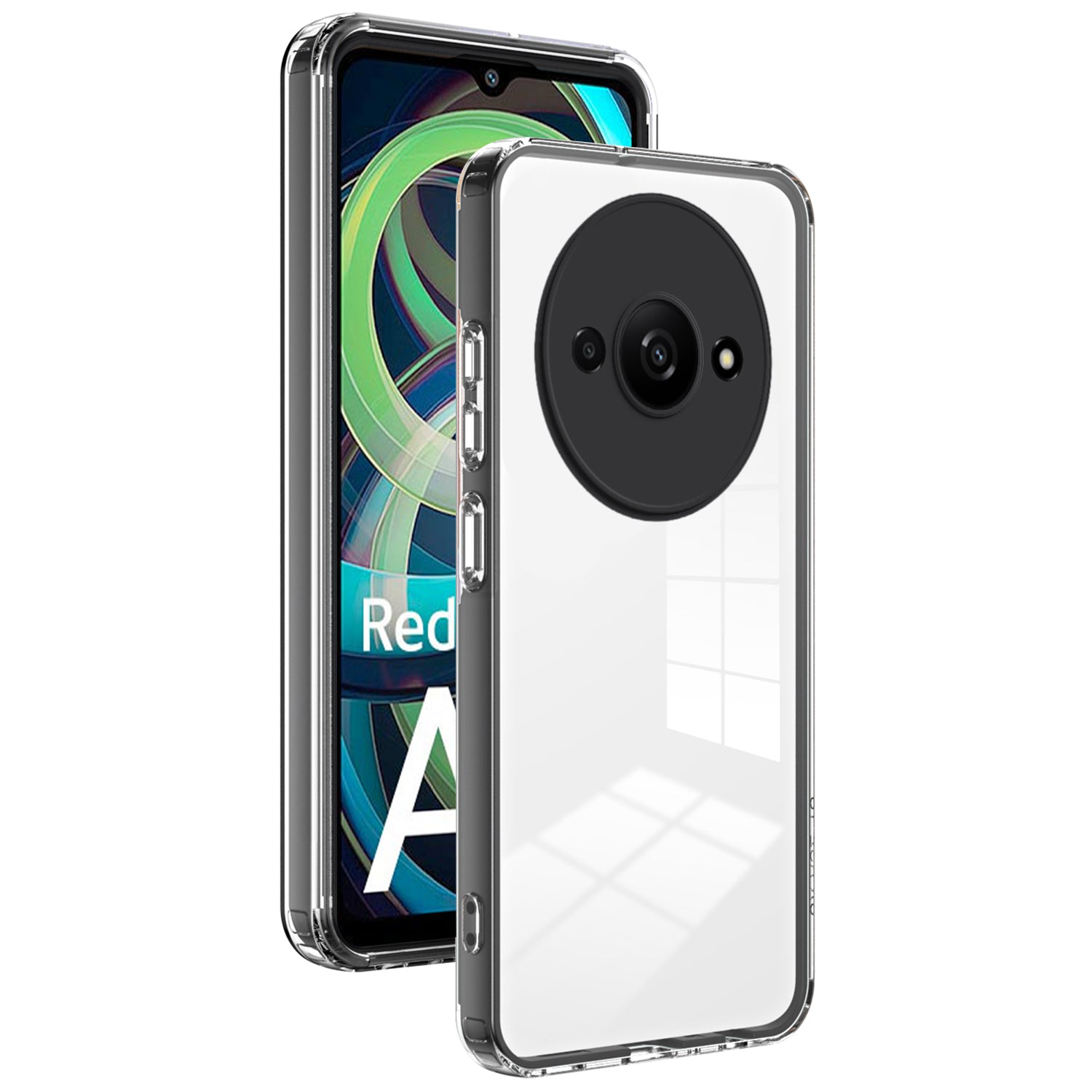 For Xiaomi Redmi A3 / Poco C61 4G Case TPU+PC Shockproof Clear Phone Shell