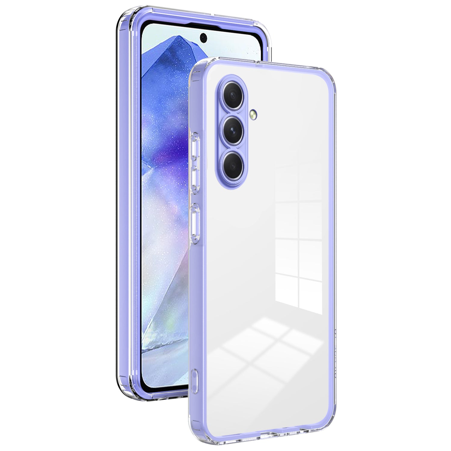 For Samsung Galaxy A55 5G Clear Case Shockproof TPU+PC Phone Shell