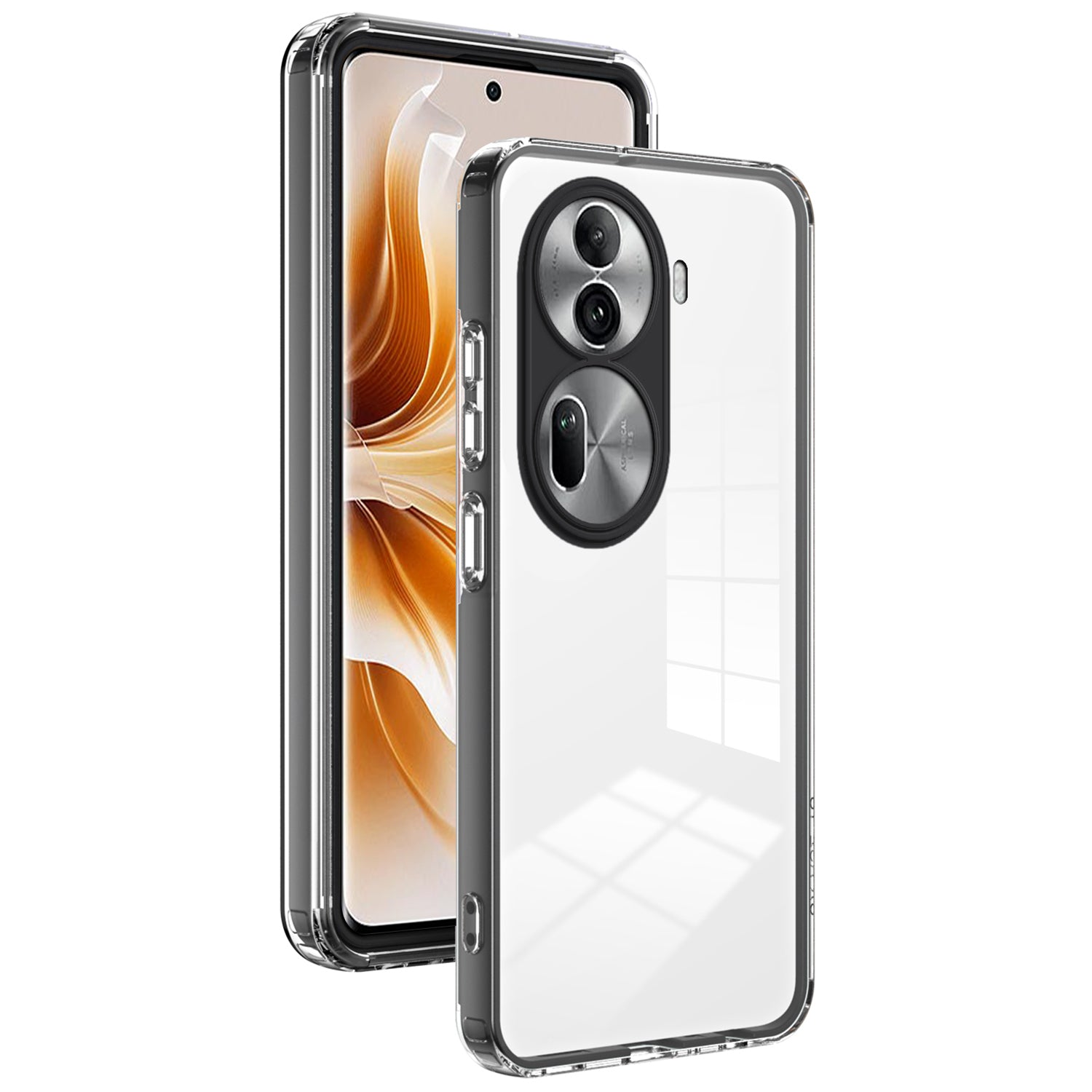 For Oppo Reno11 Pro 5G (Global) Clear Case TPU+PC Lens Protection Back Phone Cover