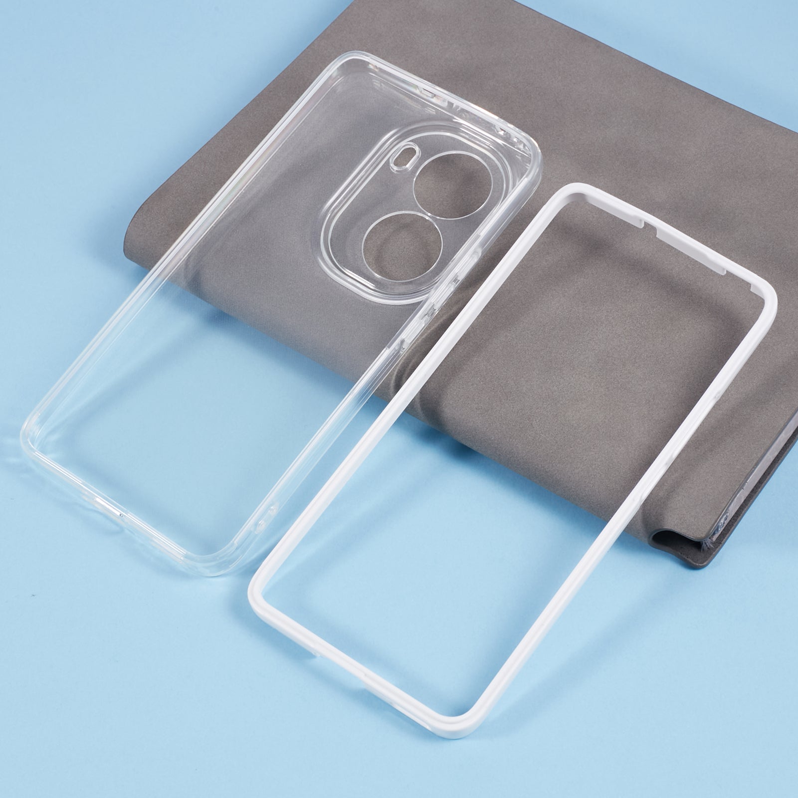 For Oppo Reno11 5G (Global) Shockproof Case Clear TPU+PC Phone Shell