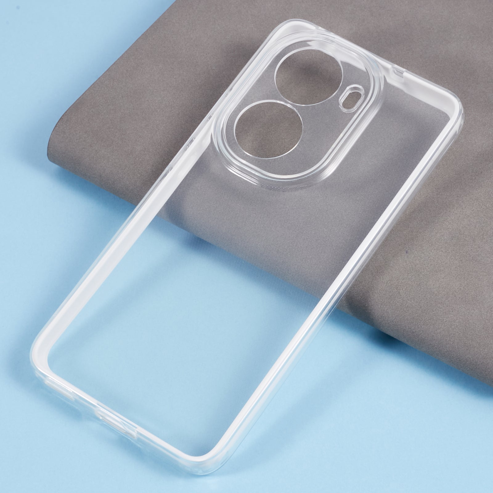 For Oppo Reno11 5G (Global) Shockproof Case Clear TPU+PC Phone Shell