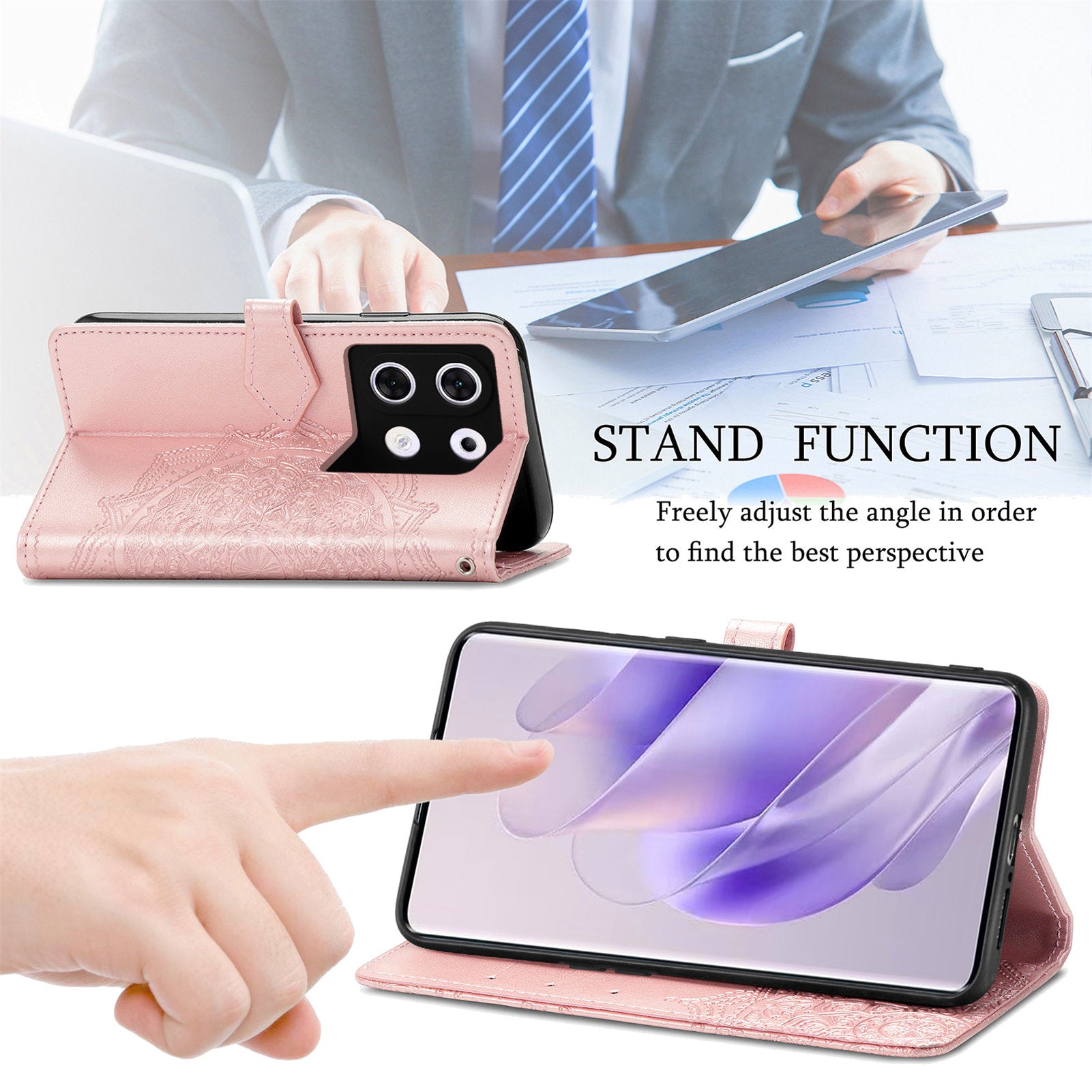 For Transsion Infinix Zero 30 5G Case Embossed Mandala Floral Cell Phone Cover