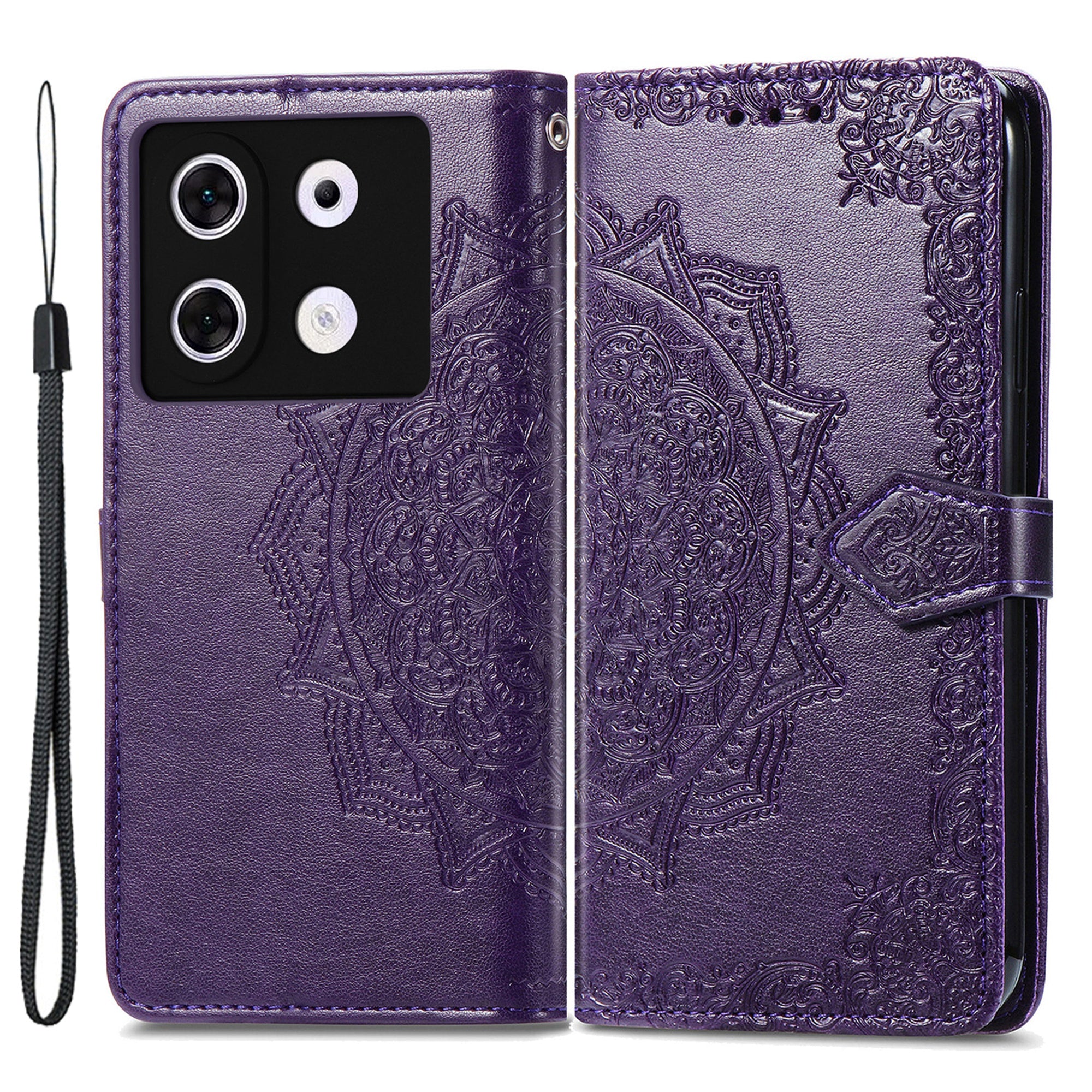 For Transsion Infinix Zero 30 5G Case Embossed Mandala Floral Cell Phone Cover