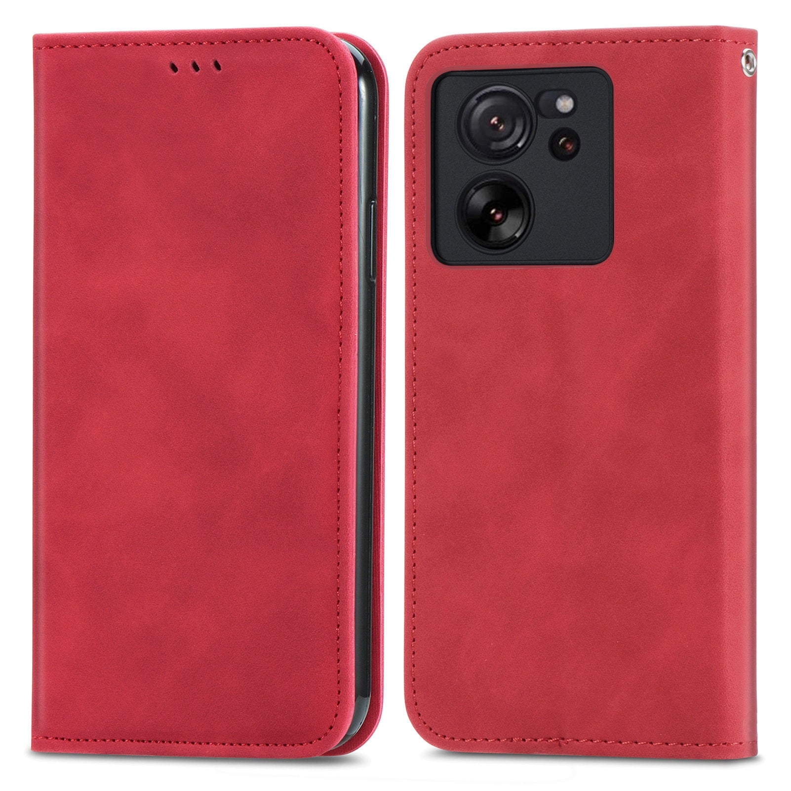 For Xiaomi 13T Pro / 13T / Redmi K60 Ultra Phone Cover Card Slots Skin-touch Feeling PU Leather Phone Stand Case