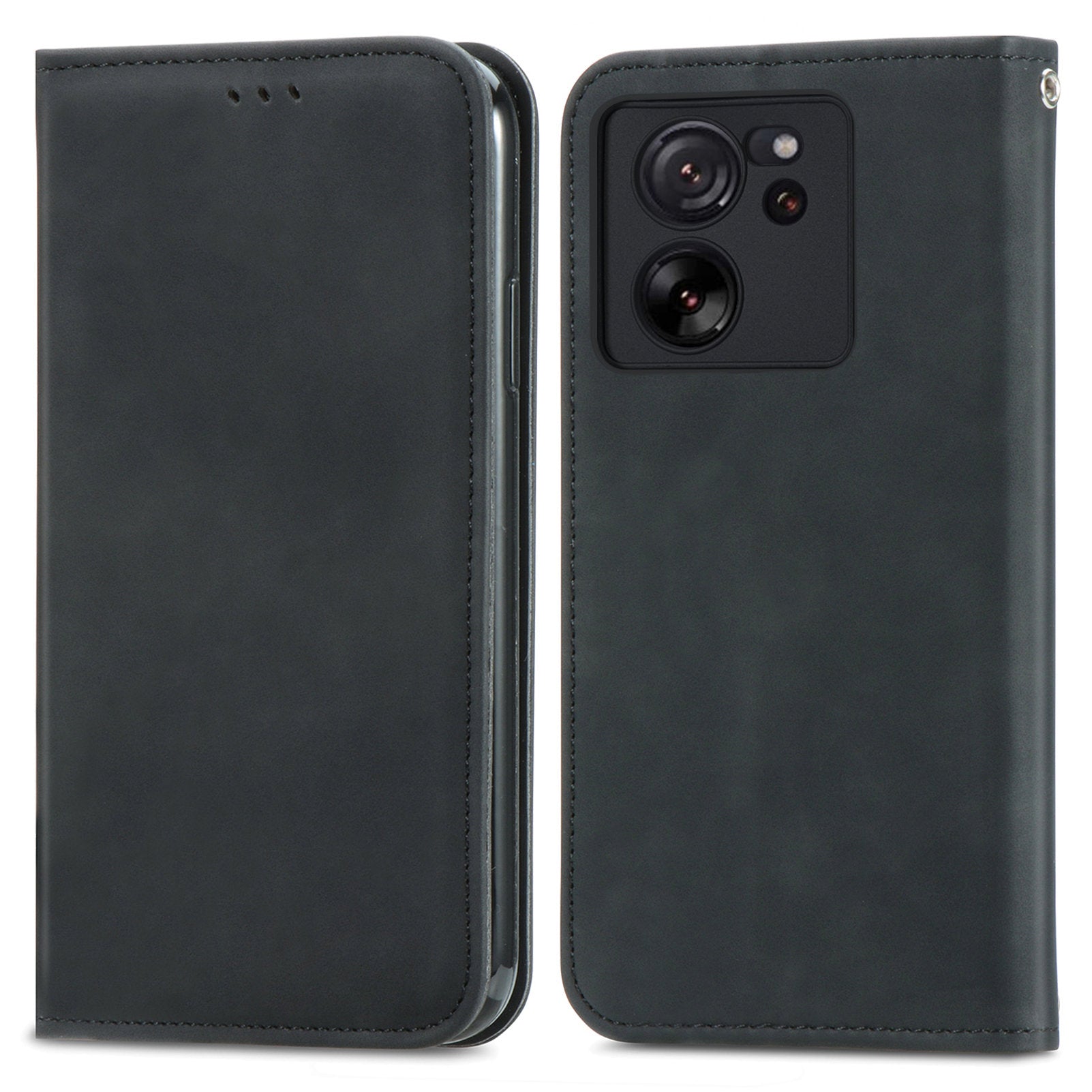 For Xiaomi 13T Pro / 13T / Redmi K60 Ultra Phone Cover Card Slots Skin-touch Feeling PU Leather Phone Stand Case