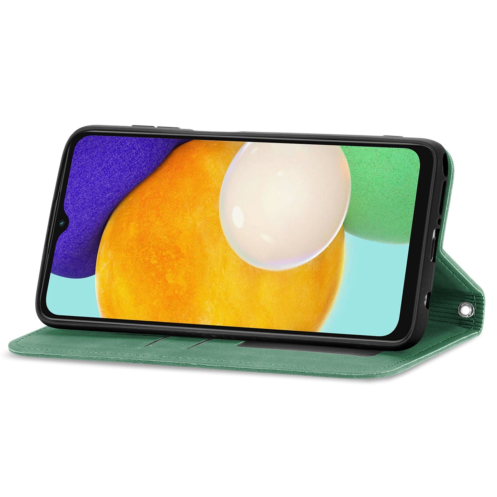 For Samsung Galaxy A13 5G / A04s 4G (164.7 x 76.7 x 9.1 mm) Skin-Touch Feeling PU Leather Phone Stand Case