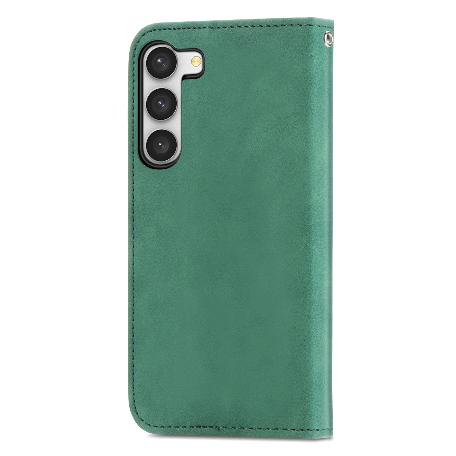 Card Slots Phone Stand Case for Samsung Galaxy S23 Skin-Touch Feeling PU Leather Phone Shell