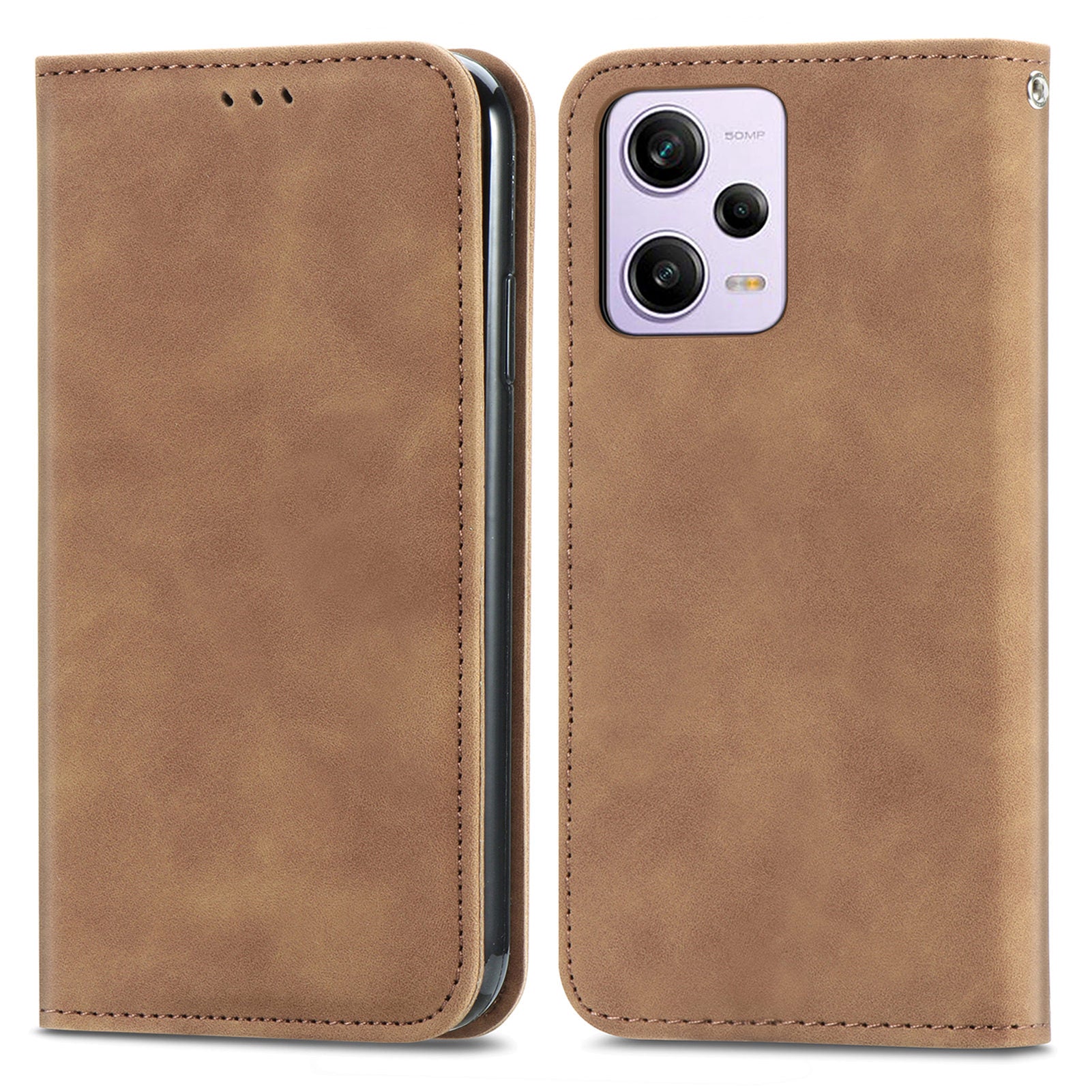 For Xiaomi Poco X5 Pro 5G / Redmi Note 12 Pro Speed 5G / Redmi Note 12 Pro 5 Case Card Slots Skin-touch Phone Stand Leather Cover