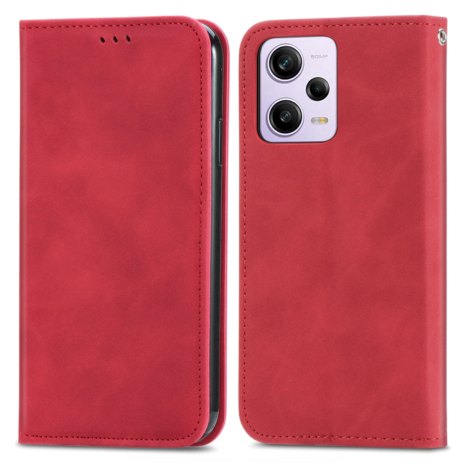 For Xiaomi Poco X5 Pro 5G / Redmi Note 12 Pro Speed 5G / Redmi Note 12 Pro 5 Case Card Slots Skin-touch Phone Stand Leather Cover