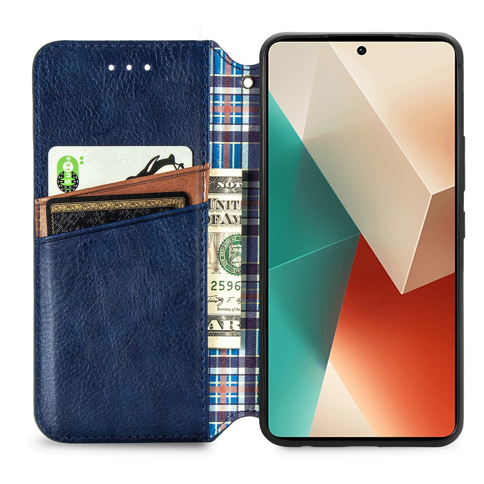 For Xiaomi Redmi Note 13 5G Magnetic Phone Case Anti-fall Leather Card Slots Cover