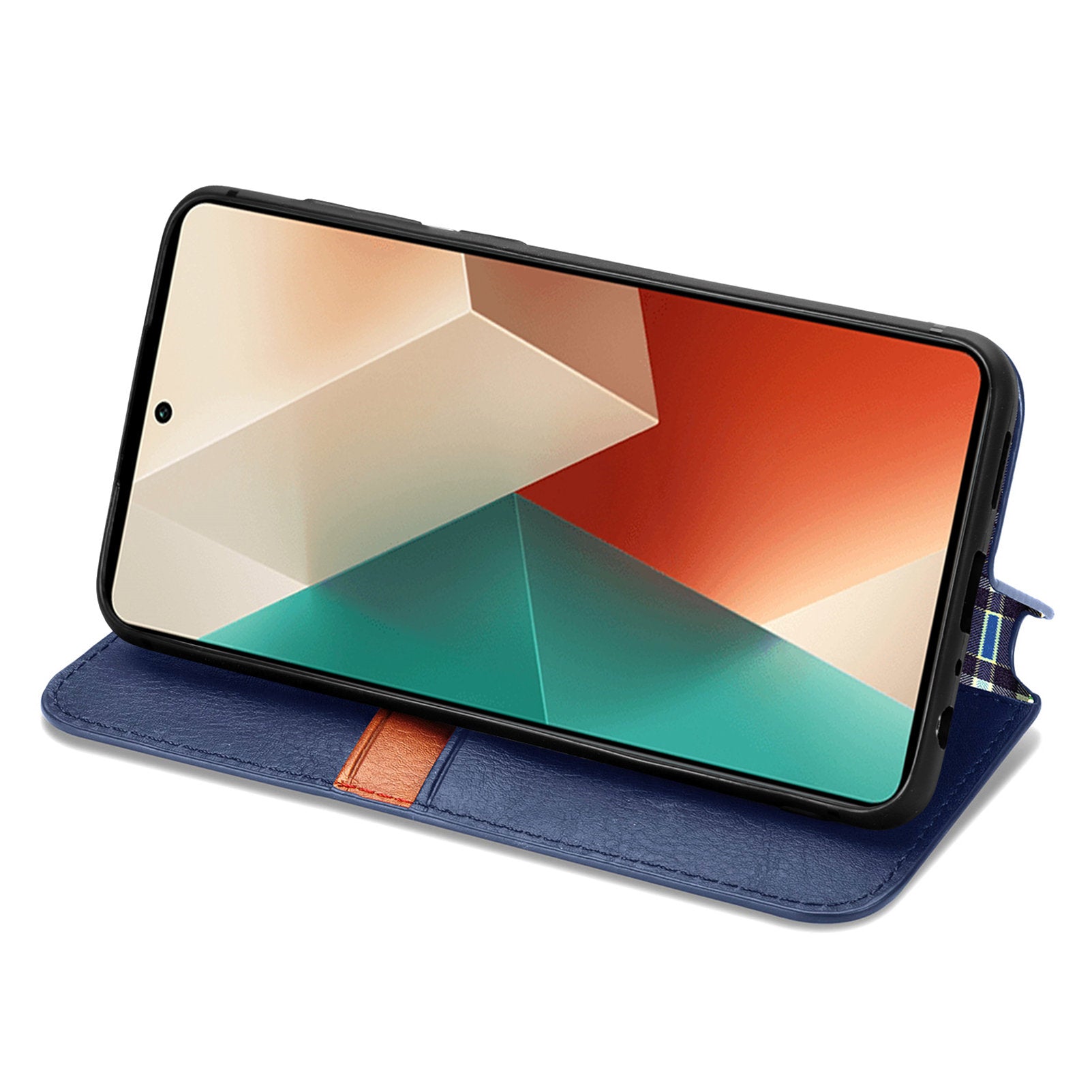 For Xiaomi Redmi Note 13 5G Magnetic Phone Case Anti-fall Leather Card Slots Cover
