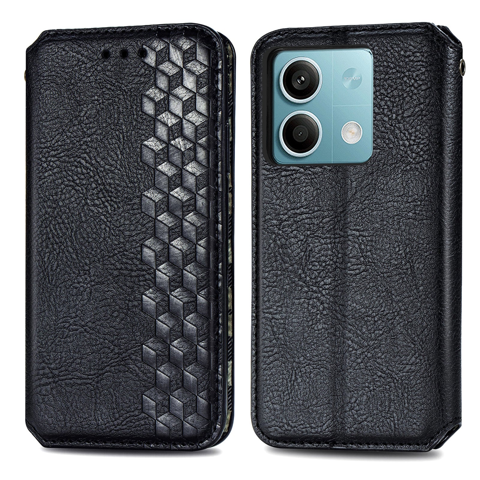 For Xiaomi Redmi Note 13 5G Magnetic Phone Case Anti-fall Leather Card Slots Cover