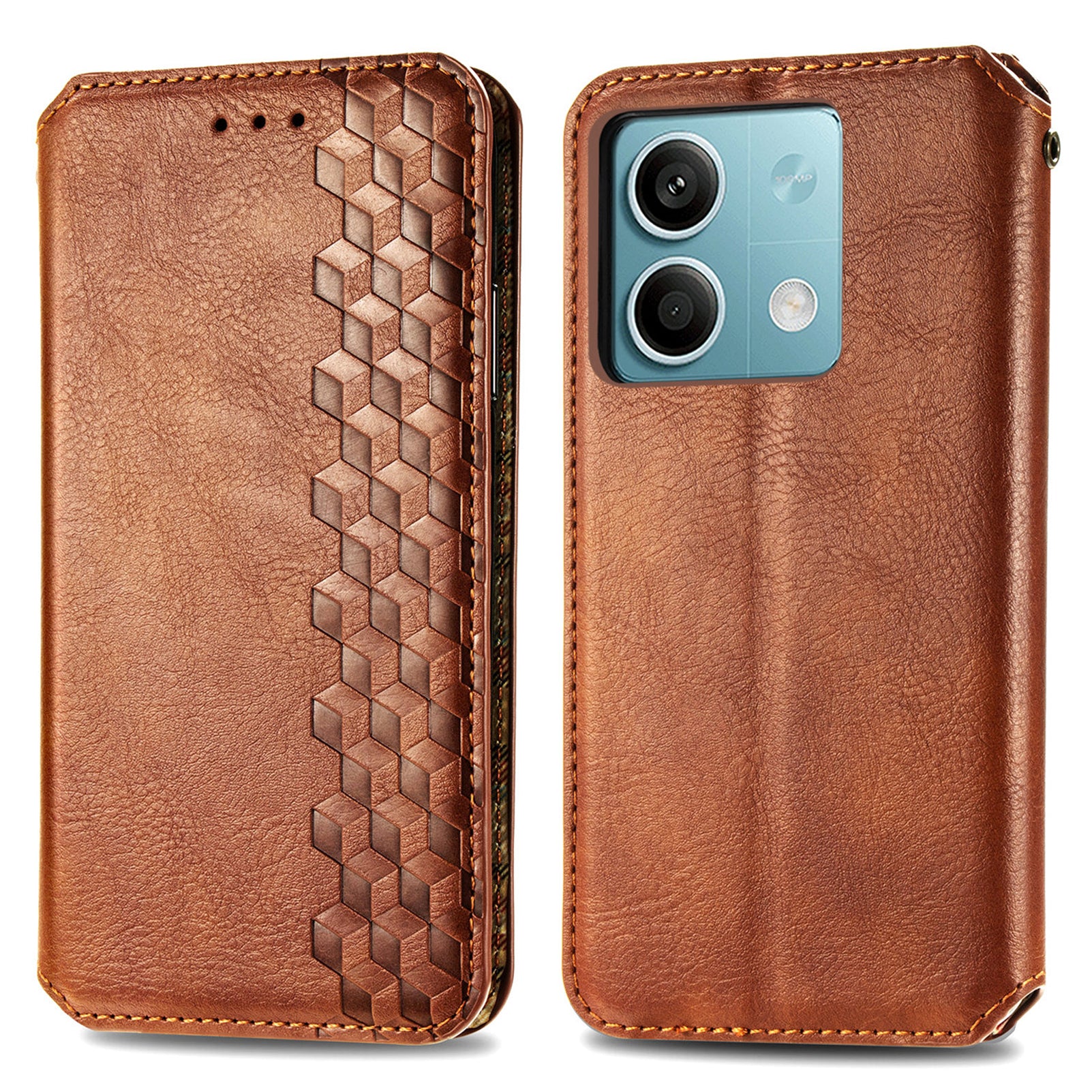 For Xiaomi Redmi Note 13 5G Magnetic Phone Case Anti-fall Leather Card Slots Cover