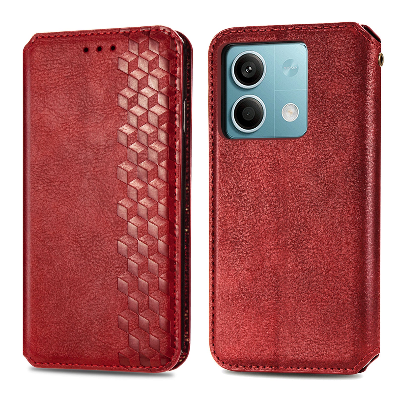 For Xiaomi Redmi Note 13 5G Magnetic Phone Case Anti-fall Leather Card Slots Cover