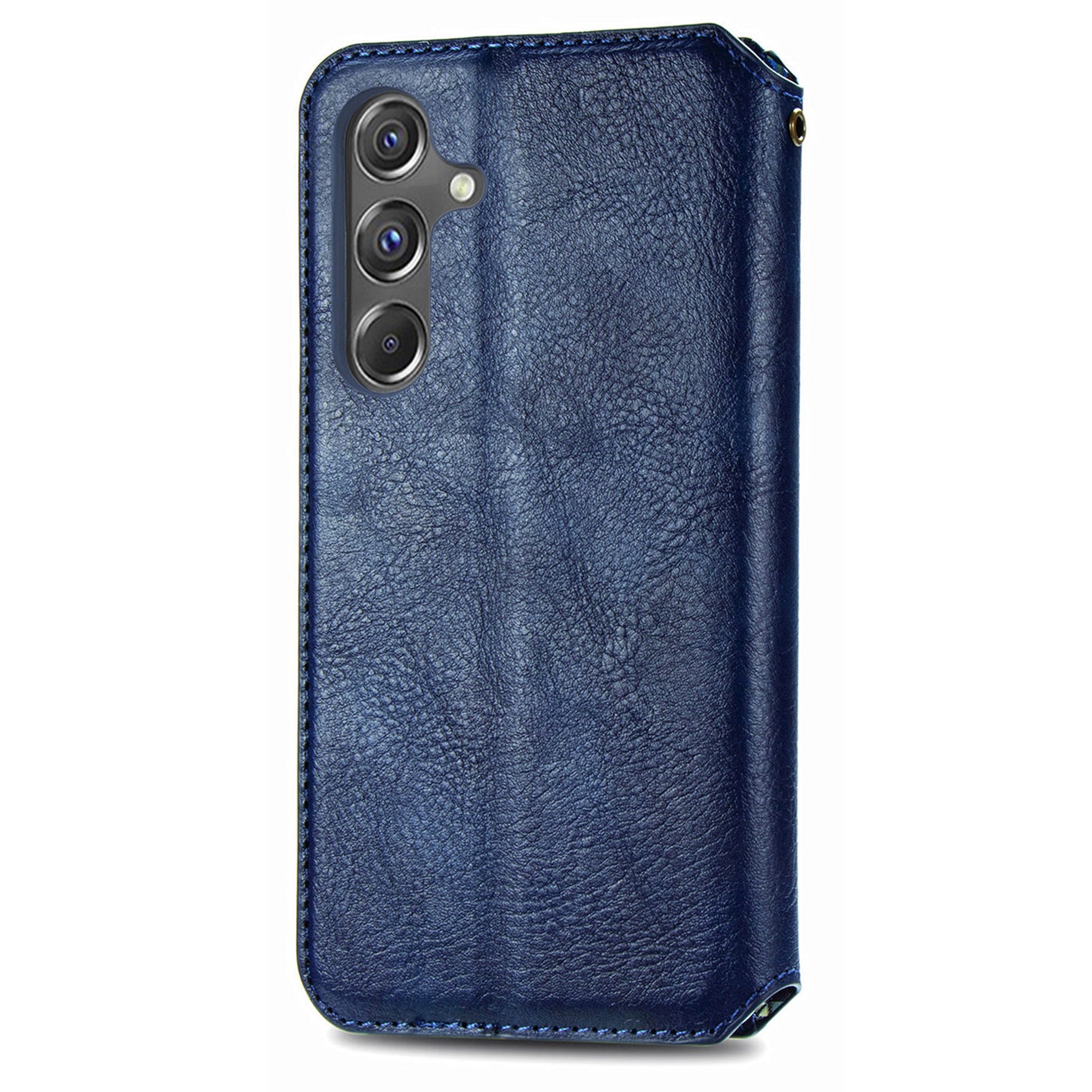 For Samsung Galaxy A15 4G / A15 5G Shockproof Case Rhombus Imprinted Wallet Stand Phone Cover