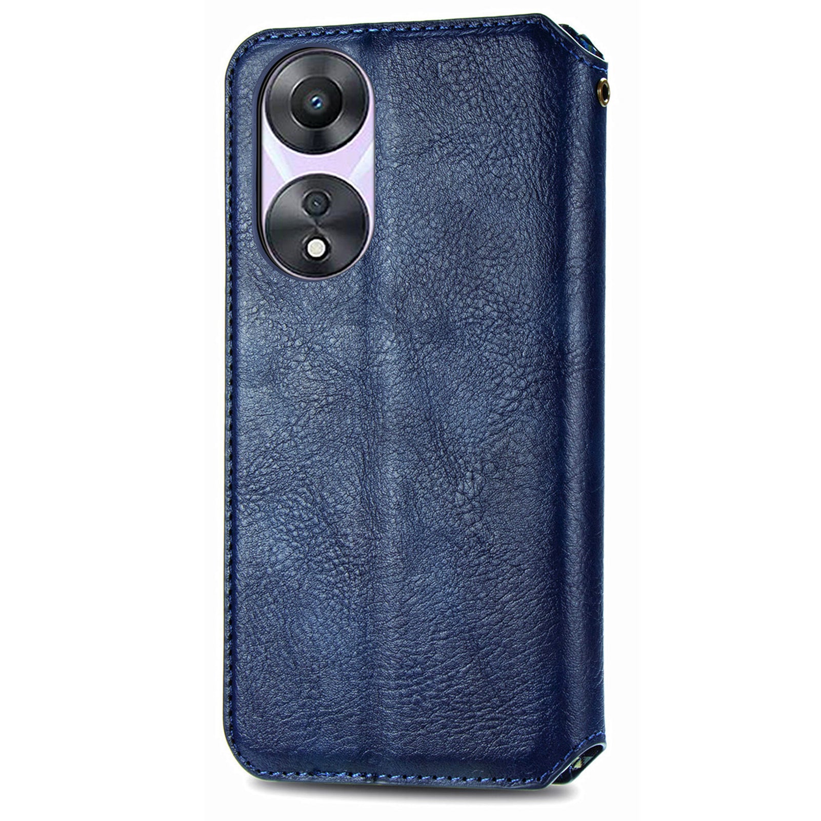 For Oppo A78 4G Case Rhombus Imprinted Wallet Stand Shockproof Mobile Phone Cover