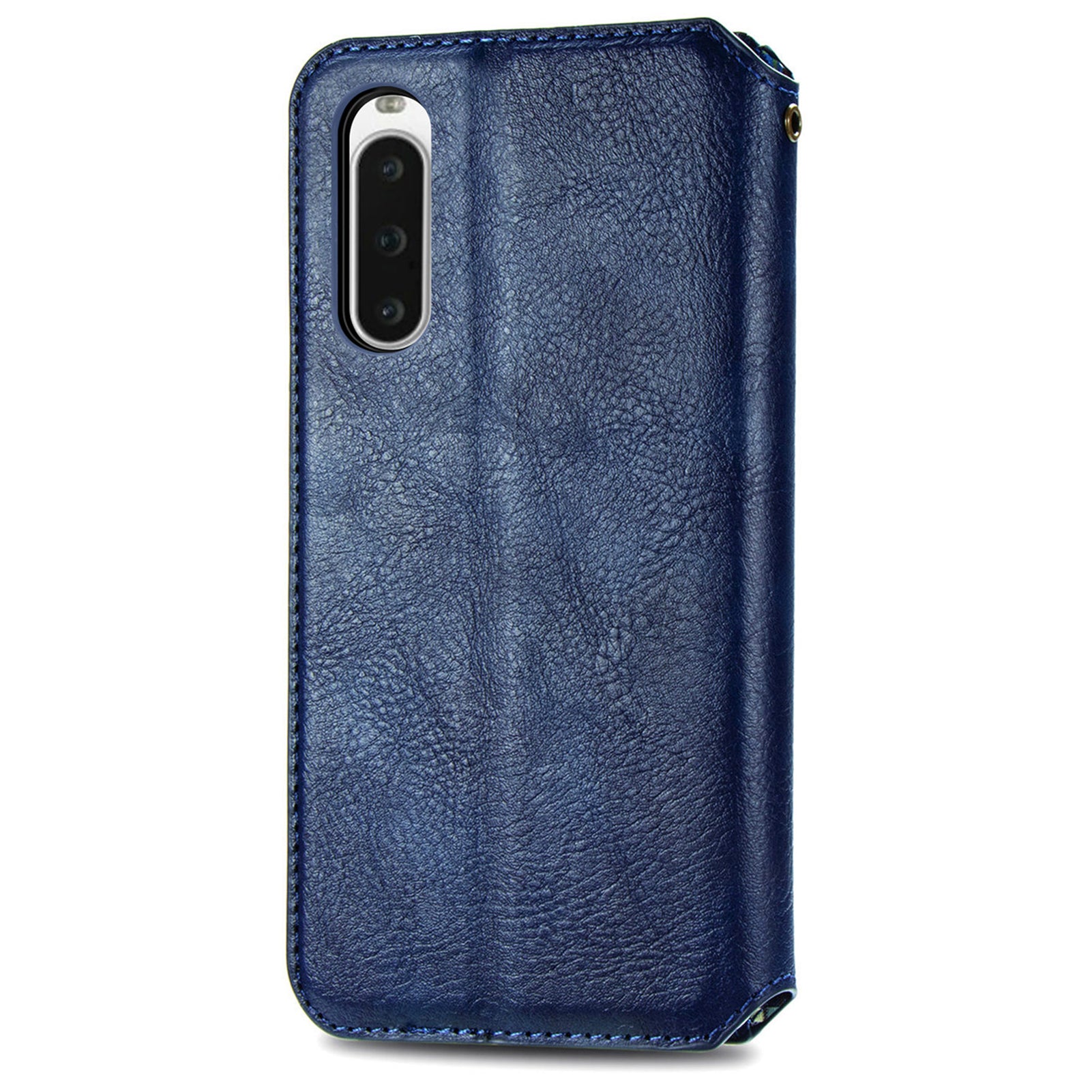 For Sony Xperia 10 V Case Bump Proof Rhombus Imprinted Wallet Stand Phone Cover