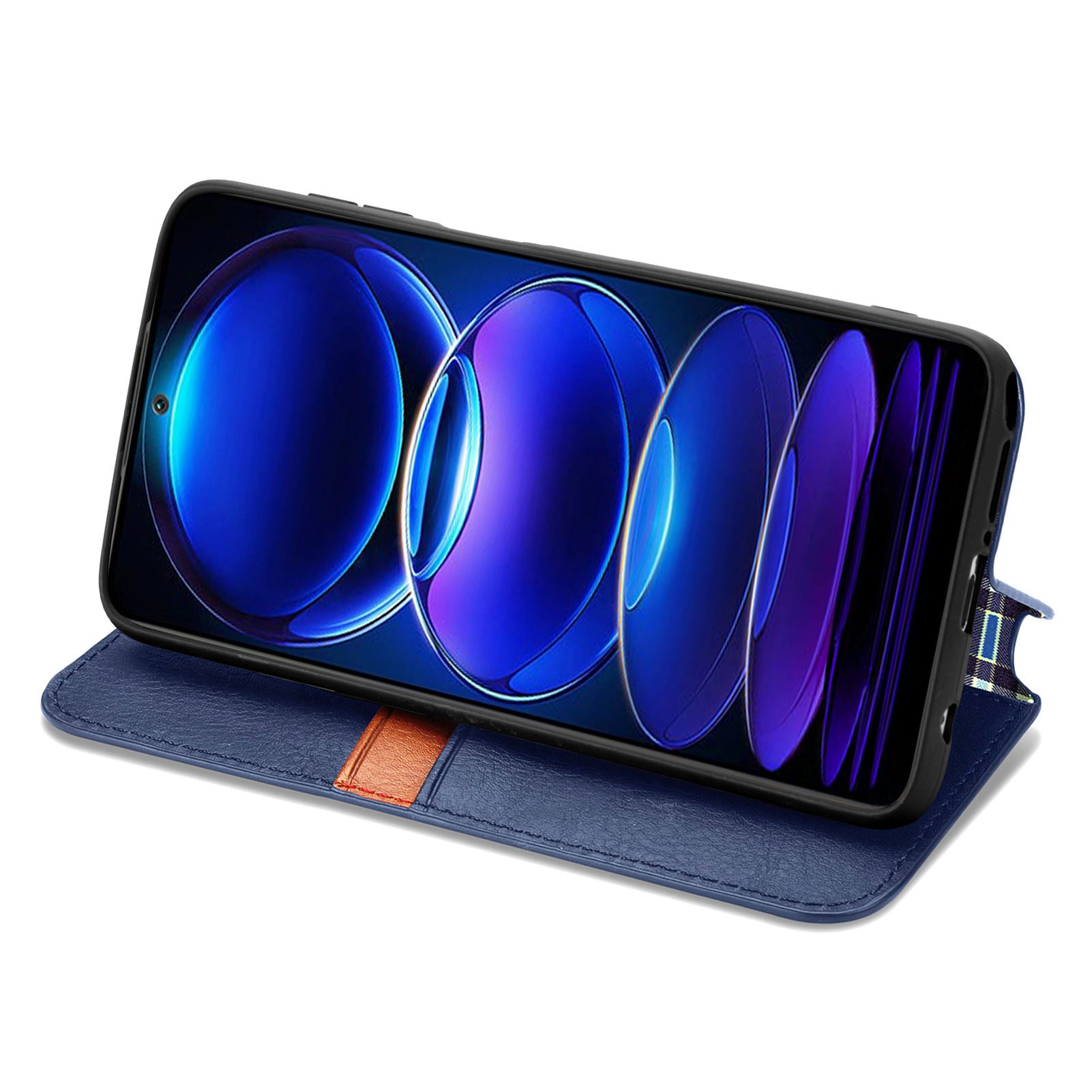 For Xiaomi Redmi Note 12 Pro 5G  /  12 Pro Speed 5G  /  Poco X5 Pro 5G Phone Cover Imprinted Rhombus Pattern Wallet Case