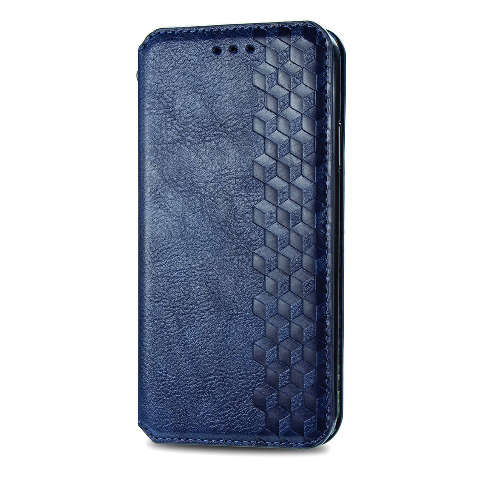 For Motorola Moto G54 5G Cover Imprinted Rhombus Leather Phone Wallet Case