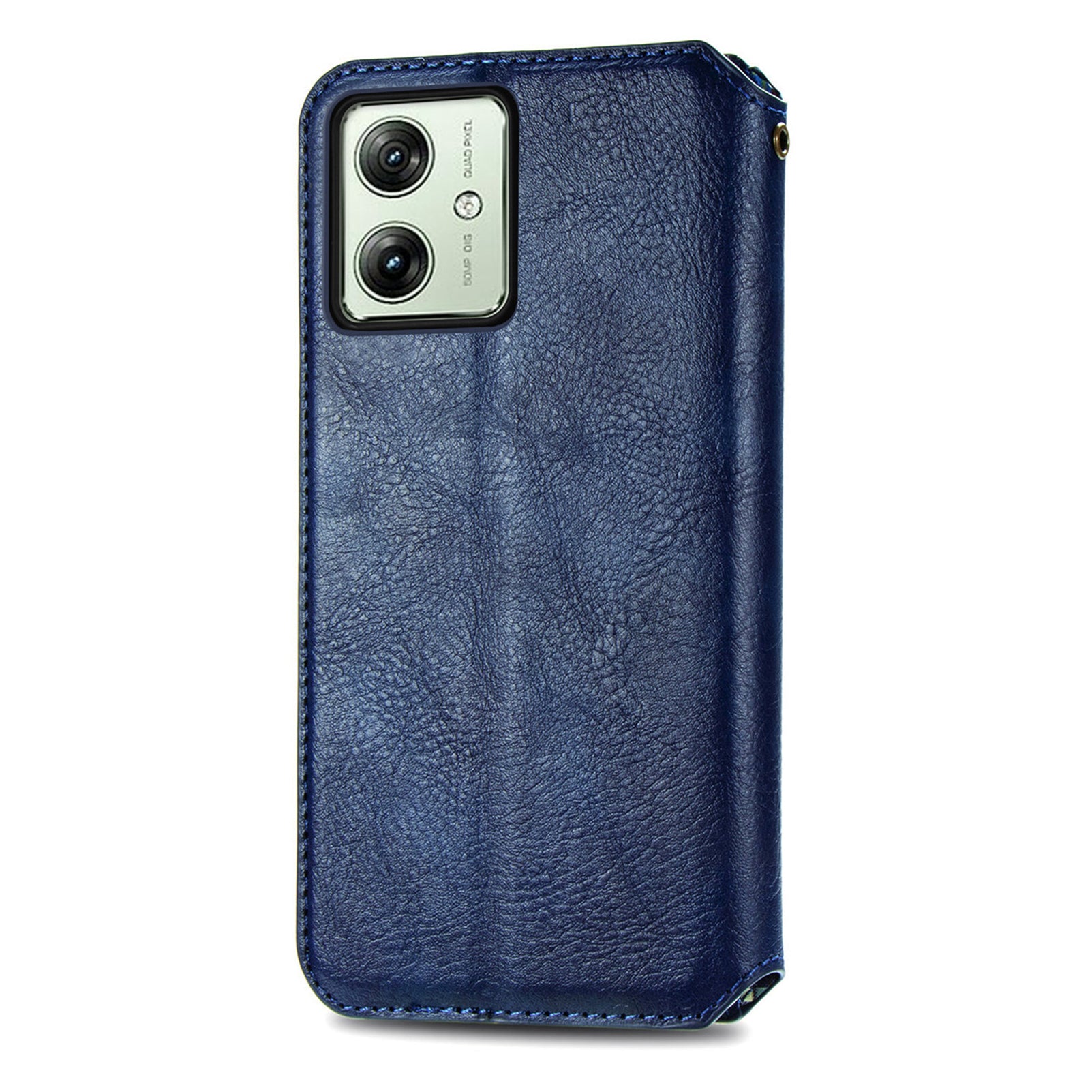 For Motorola Moto G54 5G Cover Imprinted Rhombus Leather Phone Wallet Case