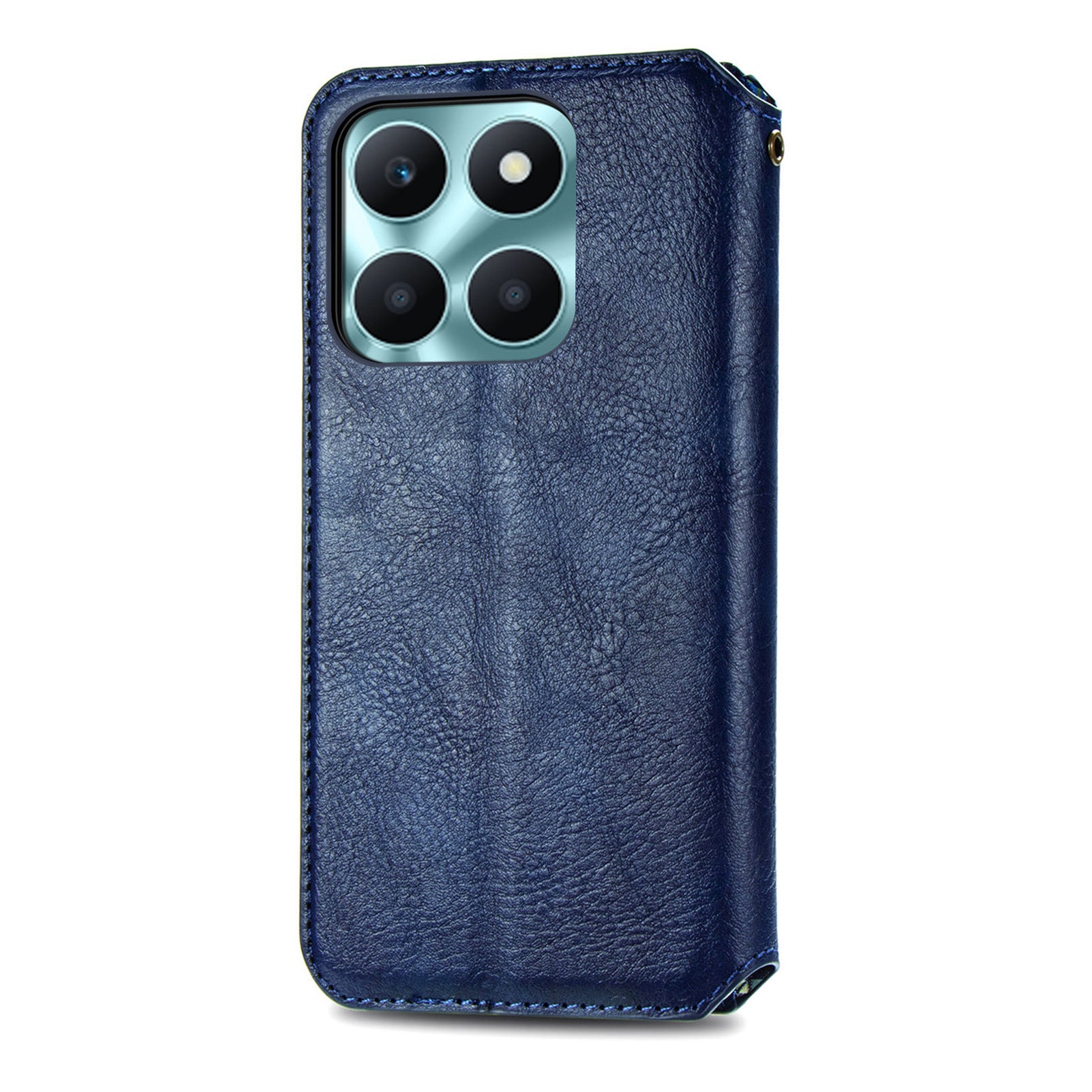 For Honor X6a 4G Phone Cover Rhombus Imprinted PU Leather Wallet Support Stand Case