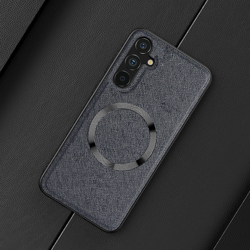 For Samsung Galaxy A25 5G (Global) (161.0 x 76.5 x 8.3mm) Case Leather+TPU Magnetic Phone Cover