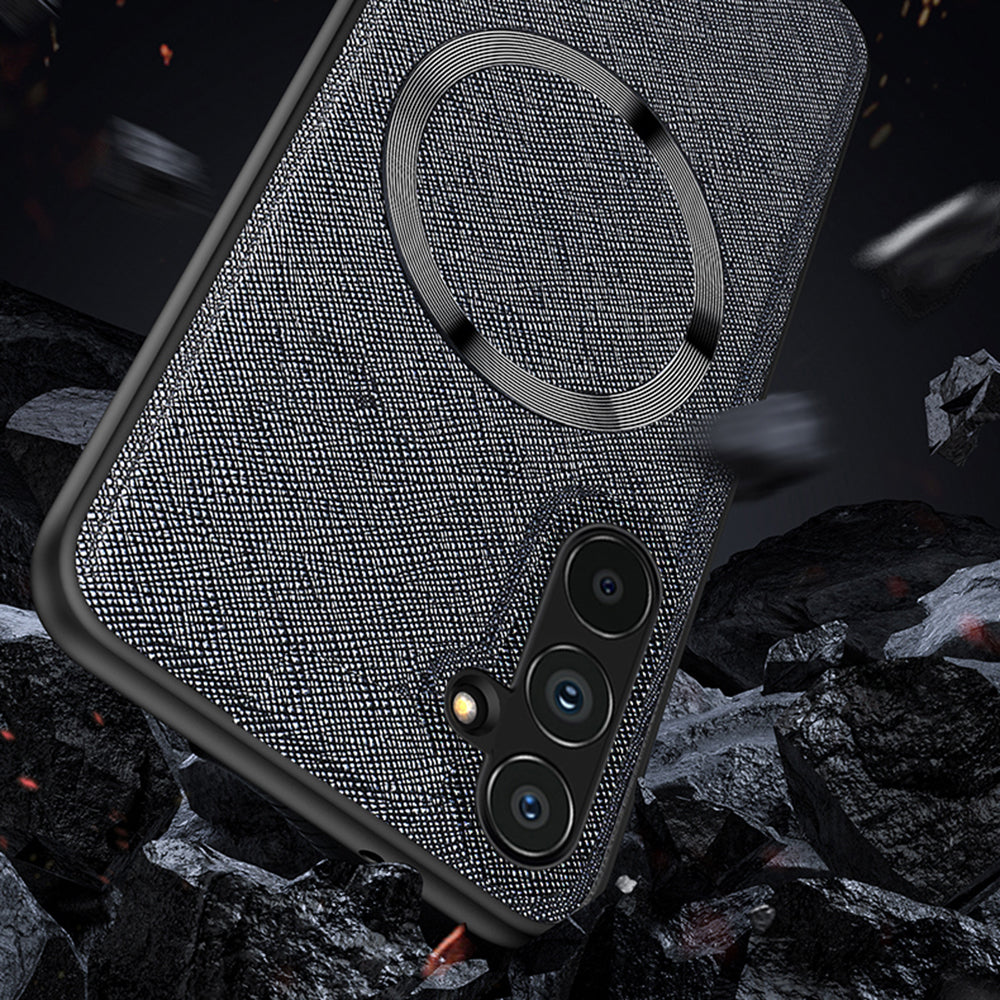 For Samsung Galaxy A25 5G (Global) (161.0 x 76.5 x 8.3mm) Case Leather+TPU Magnetic Phone Cover