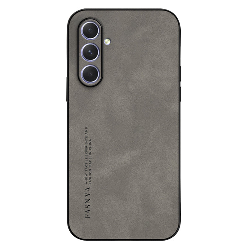 For Samsung Galaxy A34 5G Slim Case Skin-Touch TPU + PU Smartphone Case