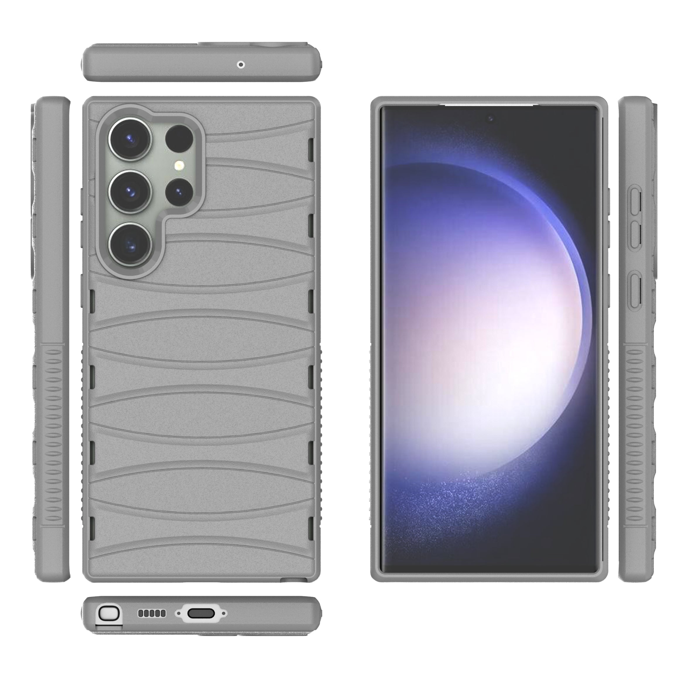 For Samsung Galaxy S24 Ultra Case Soft TPU Phone Cover Heat Dissipation