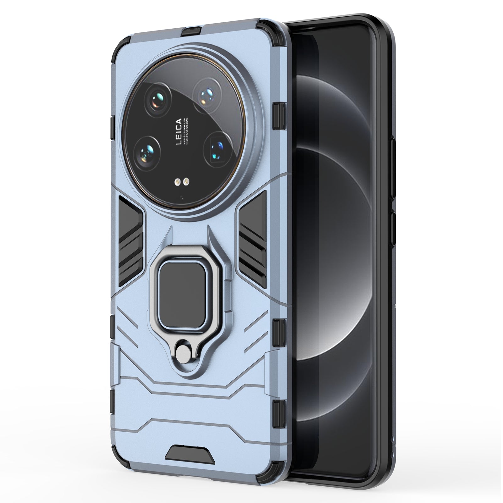 For Xiaomi 14 Ultra Case Ring Holder Kickstand PC+TPU Hybrid Phone Cover