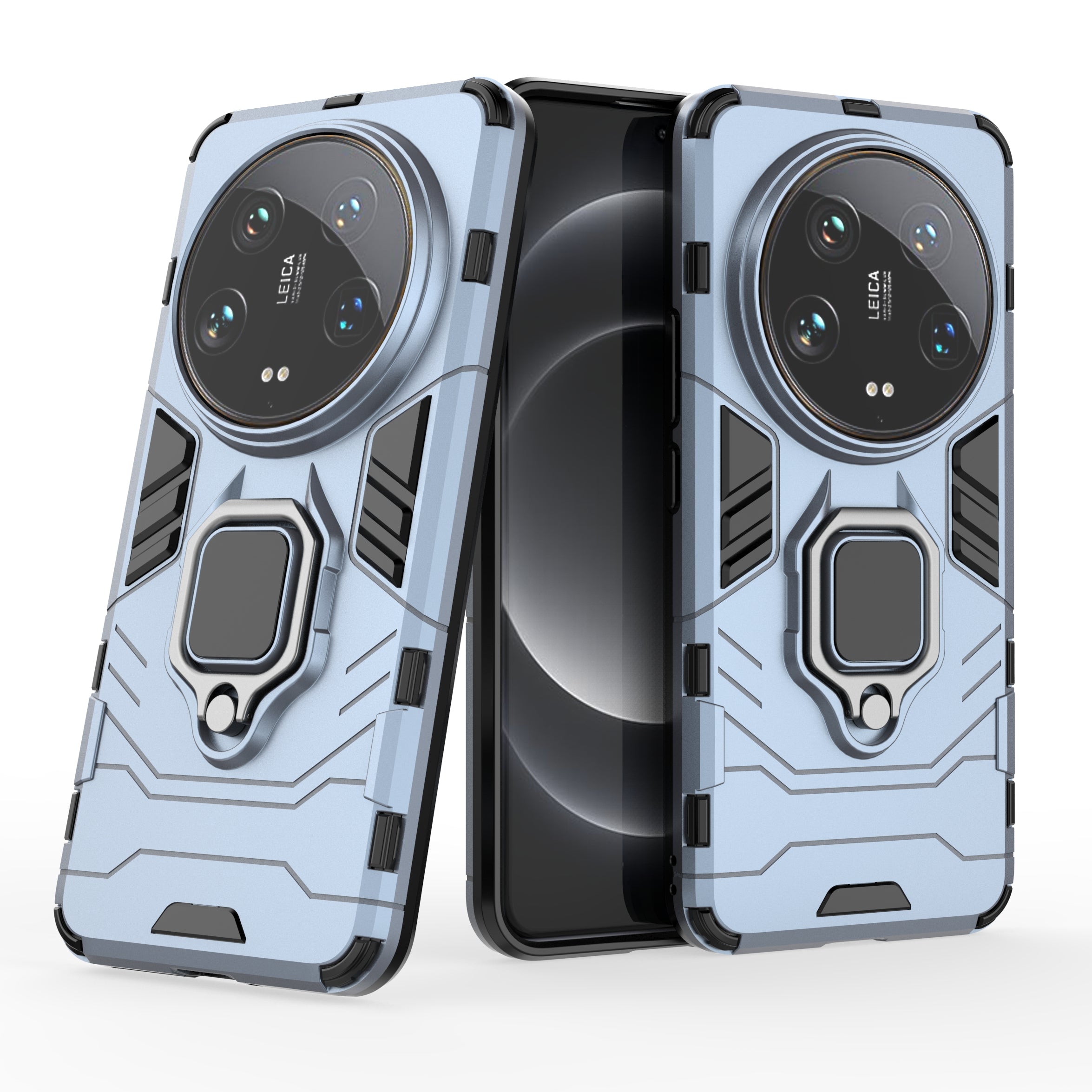 For Xiaomi 14 Ultra Case Ring Holder Kickstand PC+TPU Hybrid Phone Cover