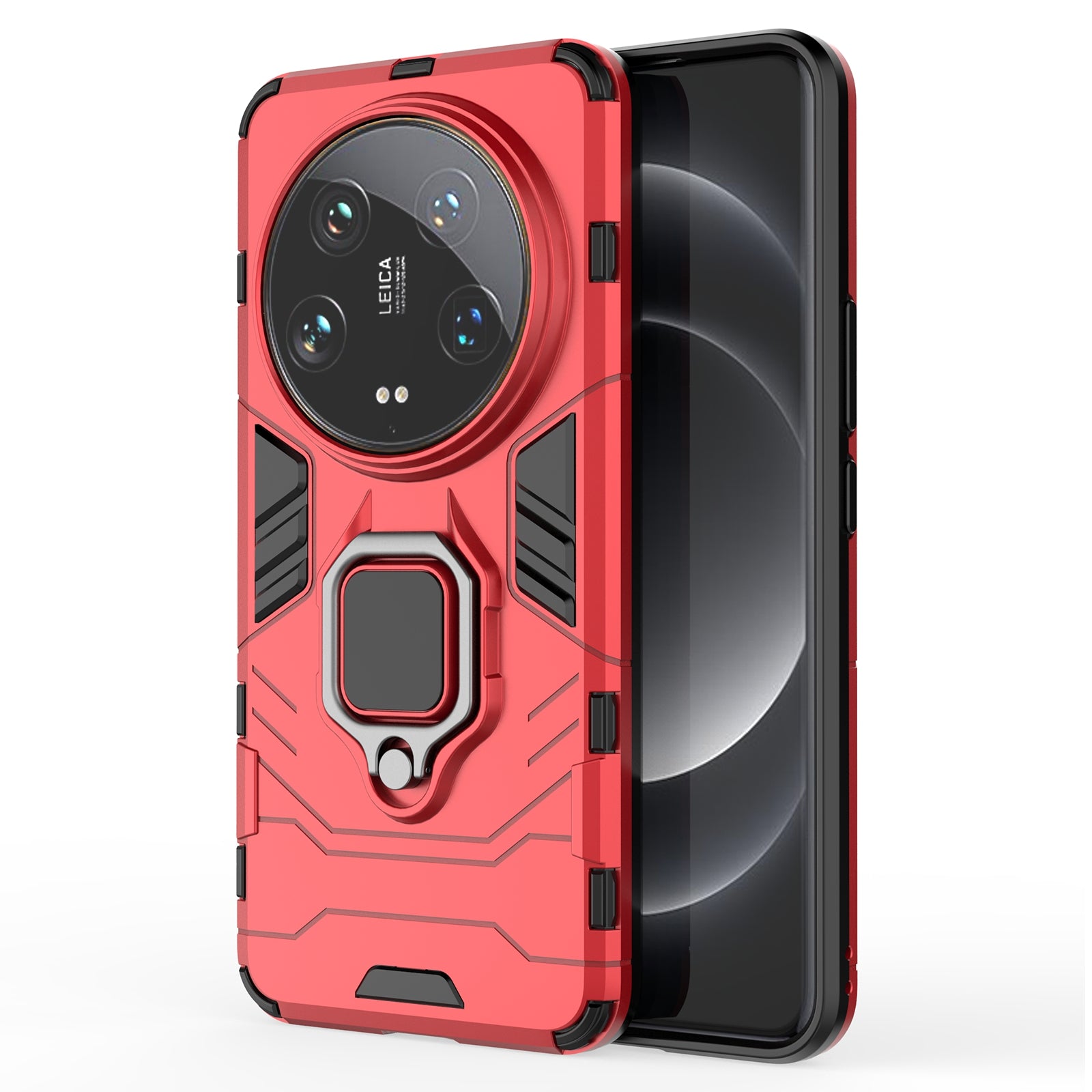 For Xiaomi 14 Ultra Case Ring Holder Kickstand PC+TPU Hybrid Phone Cover