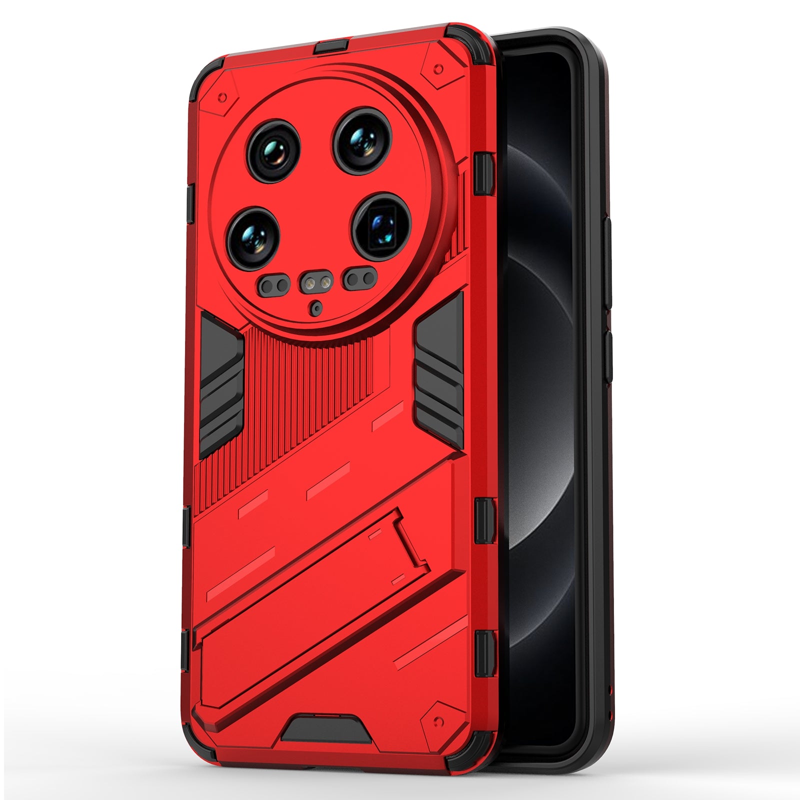 For Xiaomi 14 Ultra Case PC+TPU Dual-Layer Protective Phone Cover Built-in Kickstand