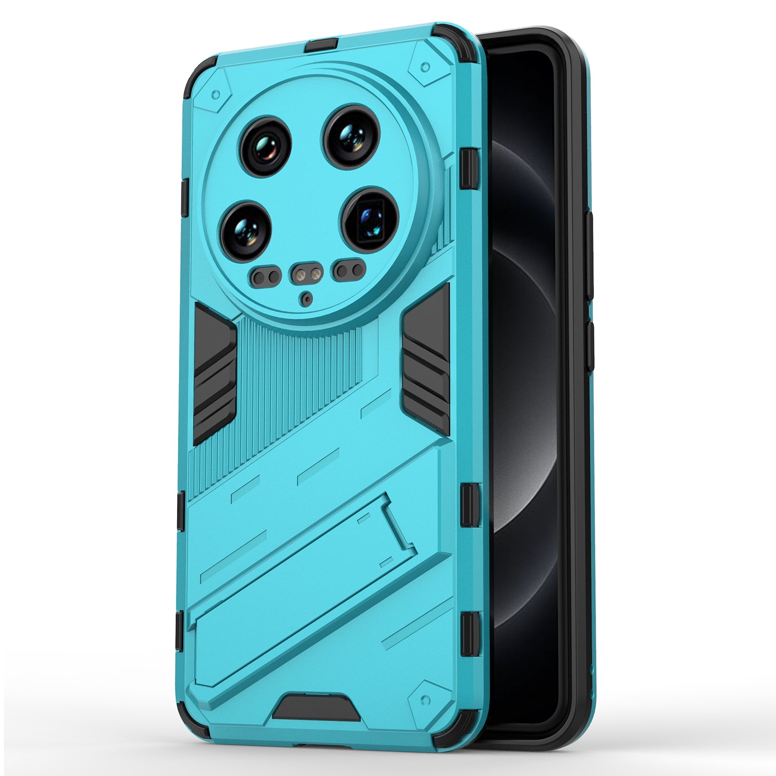 For Xiaomi 14 Ultra Case PC+TPU Dual-Layer Protective Phone Cover Built-in Kickstand