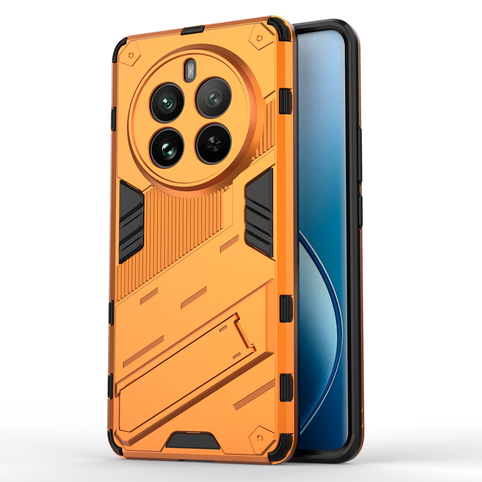 For Realme 12 Pro 5G / 12 Pro+ 5G Case PC+TPU Shockproof Armor Phone Cover with Kickstand