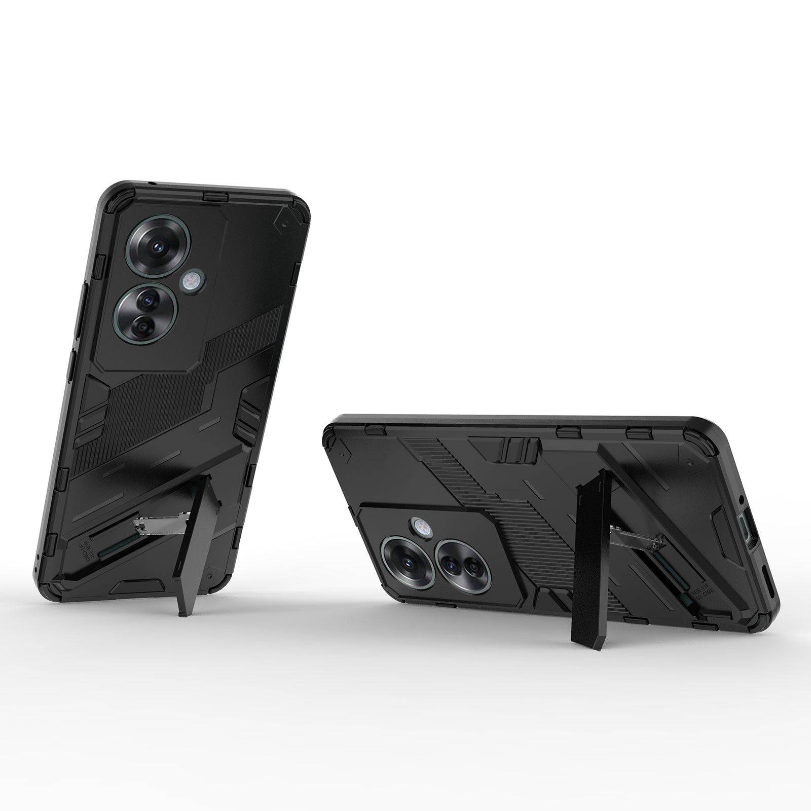 For Oppo Reno11 F 5G Kickstand Case PC+TPU Shockproof Hybrid Phone Cover