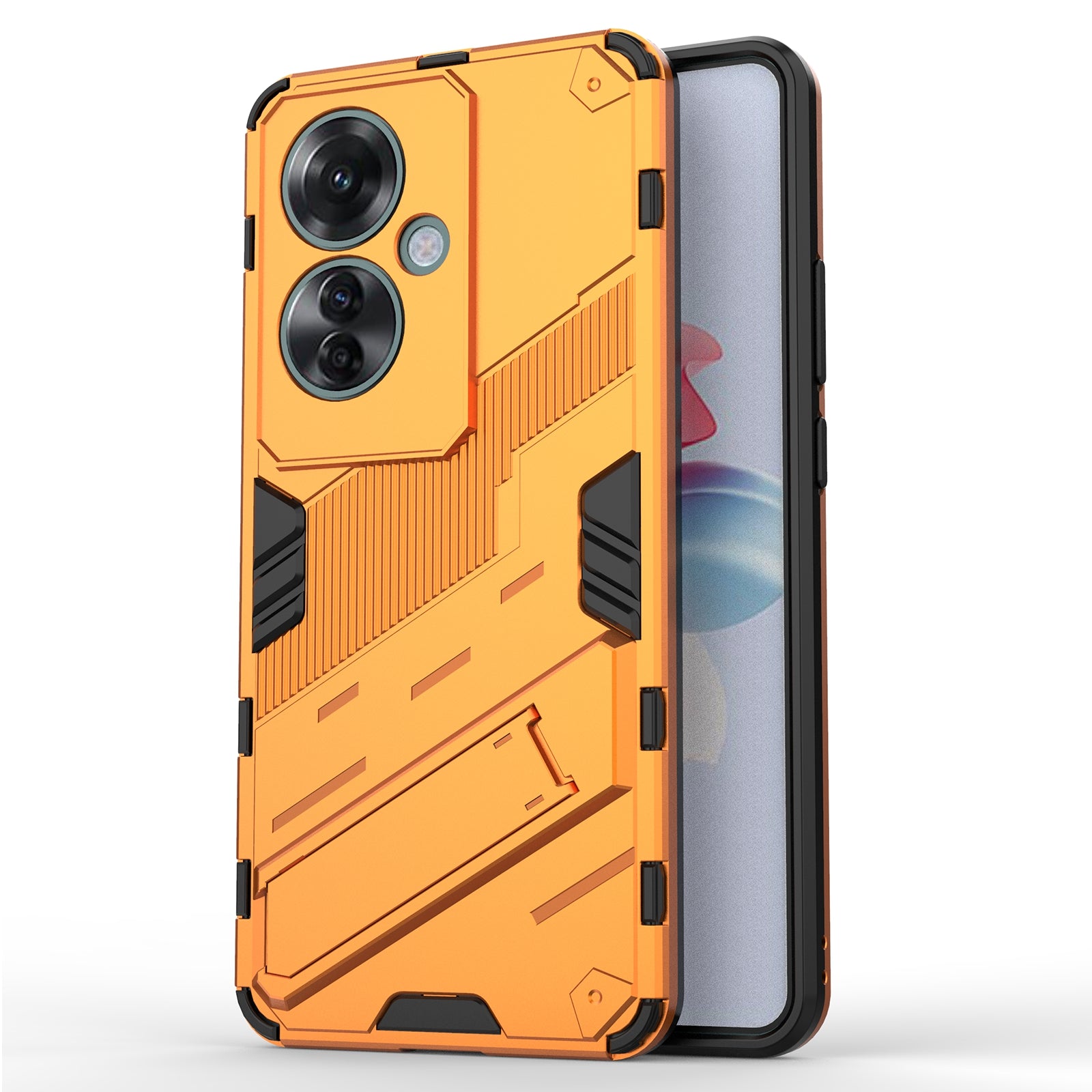 For Oppo Reno11 F 5G Kickstand Case PC+TPU Shockproof Hybrid Phone Cover