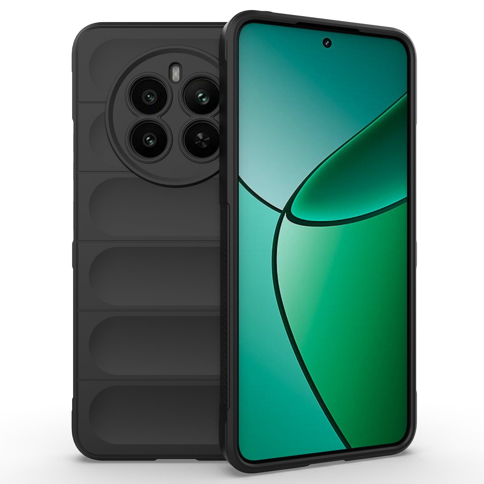 For Realme 12+ 5G TPU Case Anti-slip Rugged Back Protective Cover