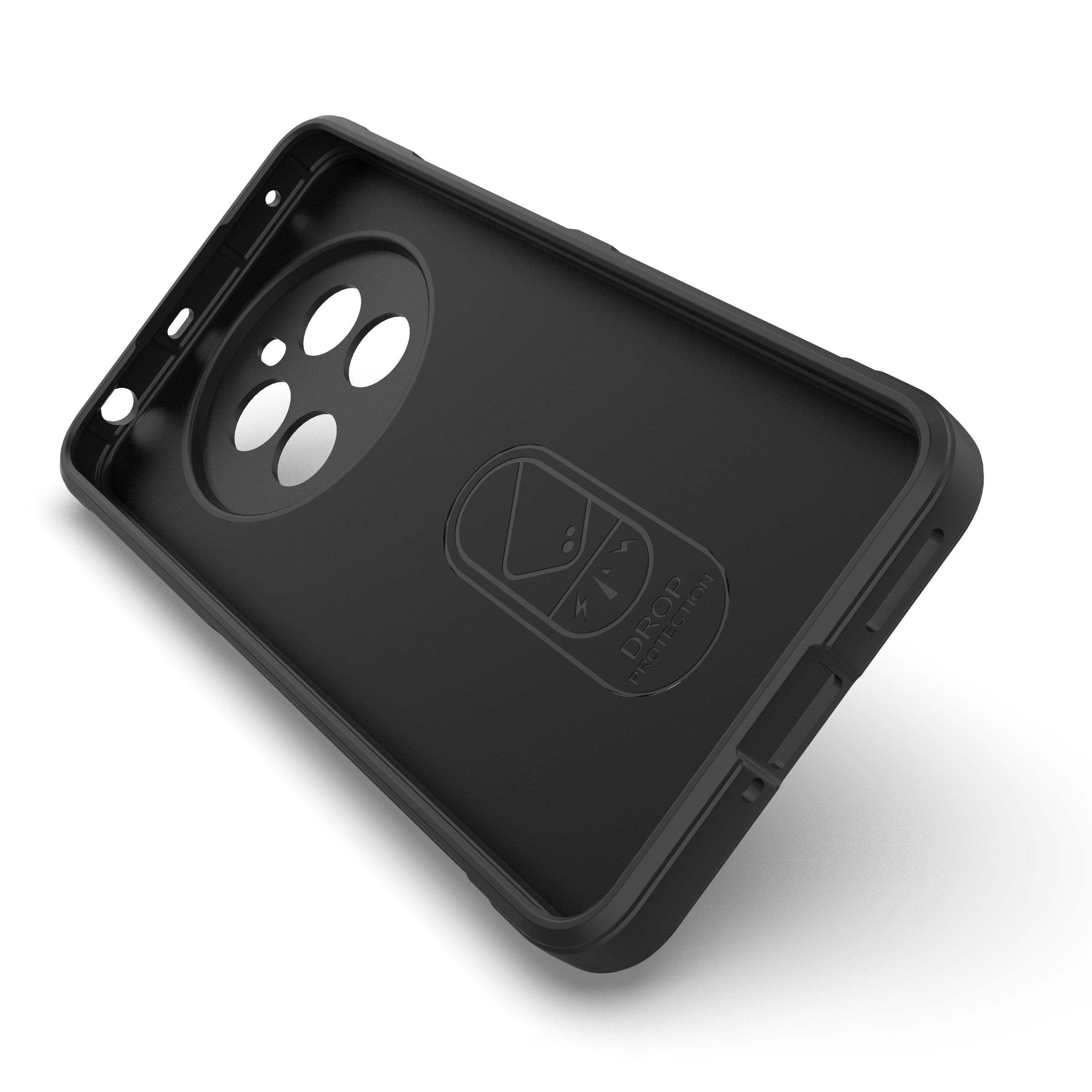 For Realme 12+ 5G TPU Case Anti-slip Rugged Back Protective Cover