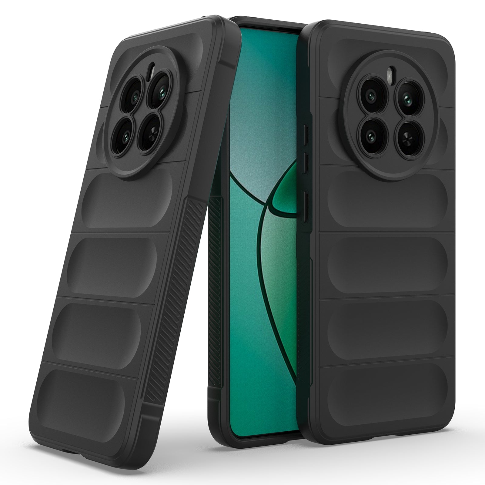 For Realme 12+ 5G TPU Case Anti-slip Rugged Back Protective Cover
